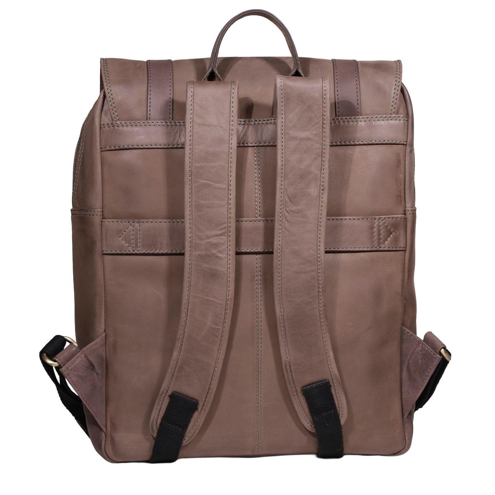 MOCHILA HOMBRE  GINO RODINIS  2114 CAFÉ-3