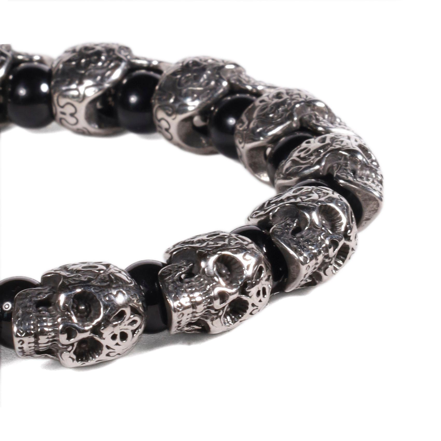 BRAZALETE HOMBRE GINO RODINIS B523 | Negro/Plateado-2