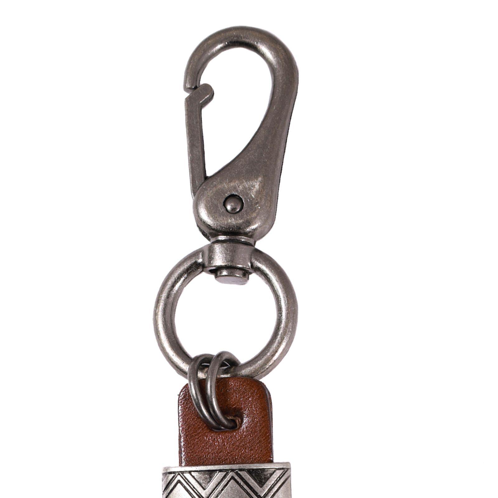 LLAVERO CUERO HOMBRE  GINO RODINIS  LL123 CAMEL-2