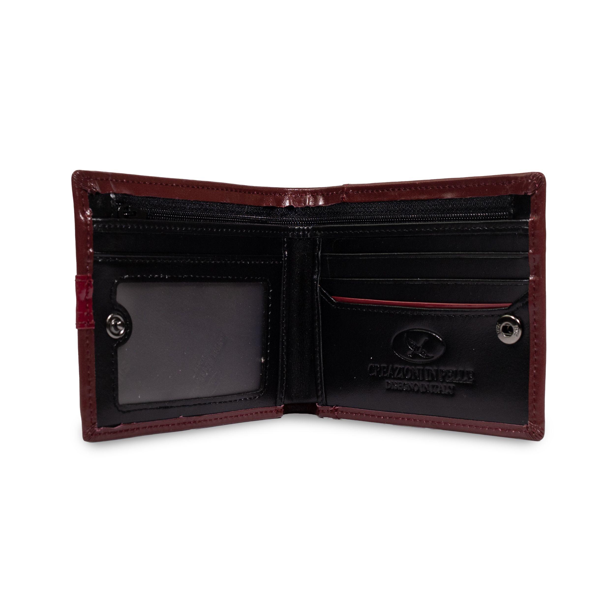 Billetera Hombre Invictus 576 Rojo Gino Rodinis-2