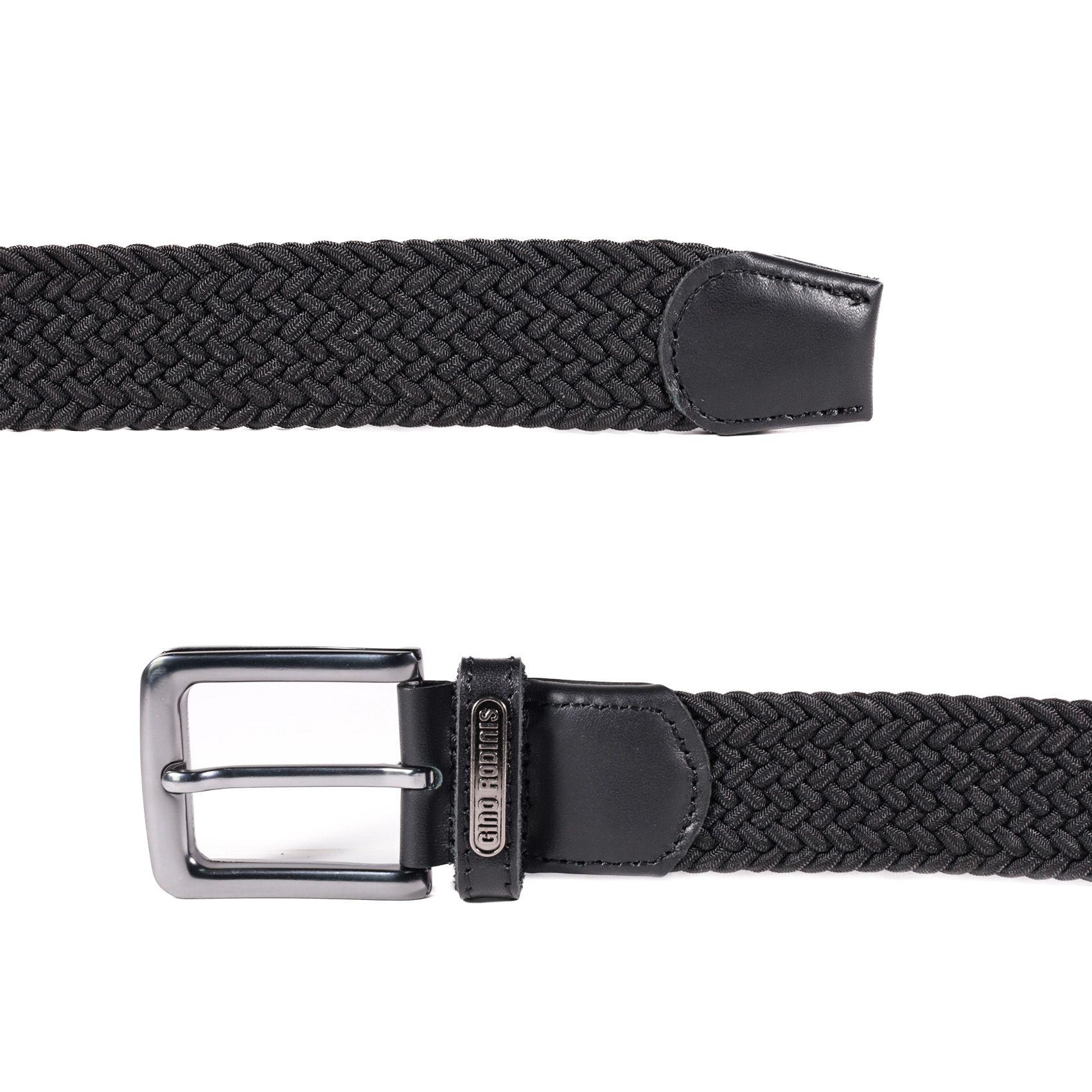 CINTURÓN ELASTICADO GINO RODINIS HOMBRE 2508 NEGRO S-M-3