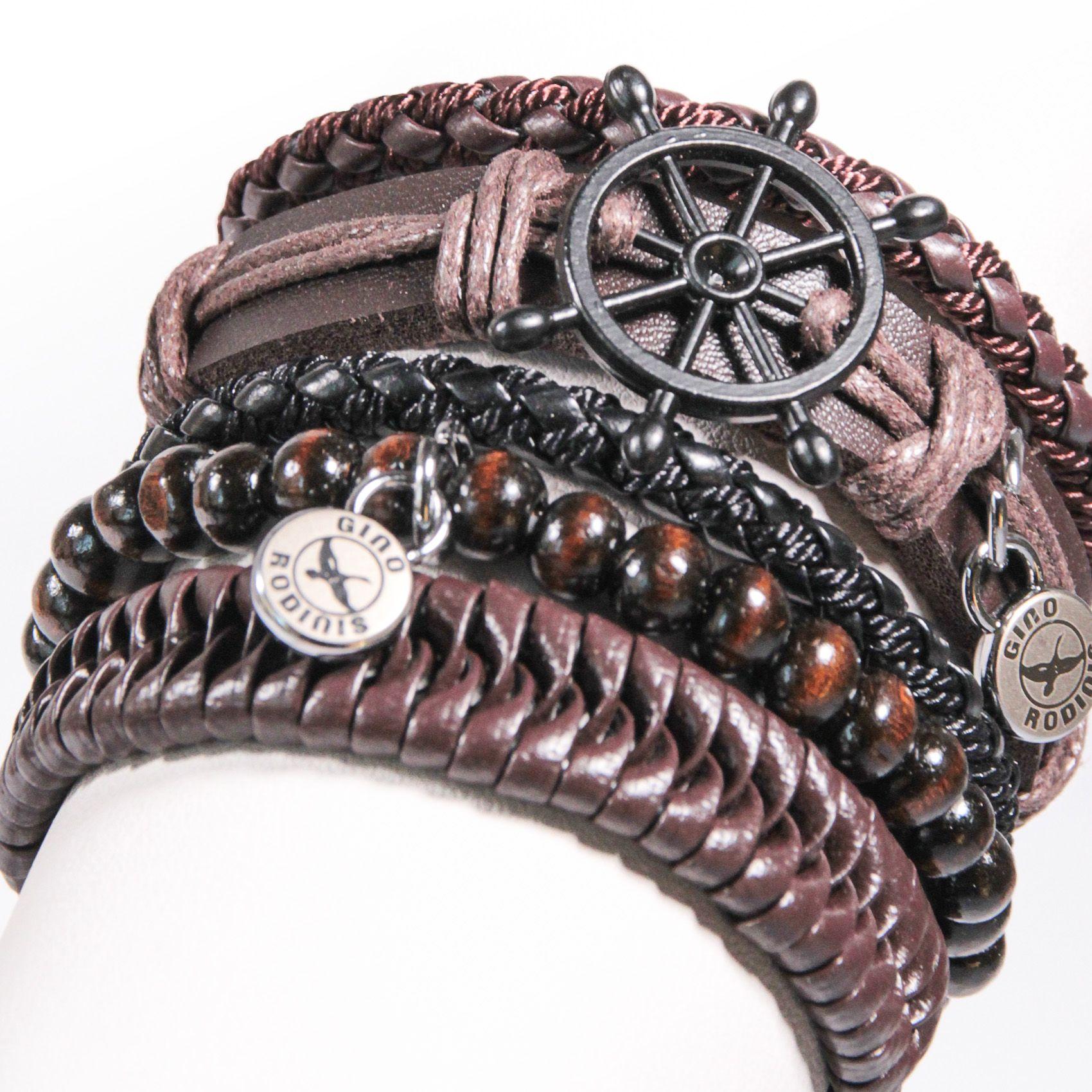 SET BRAZALETE HOMBRE GINO RODINIS  B442-2