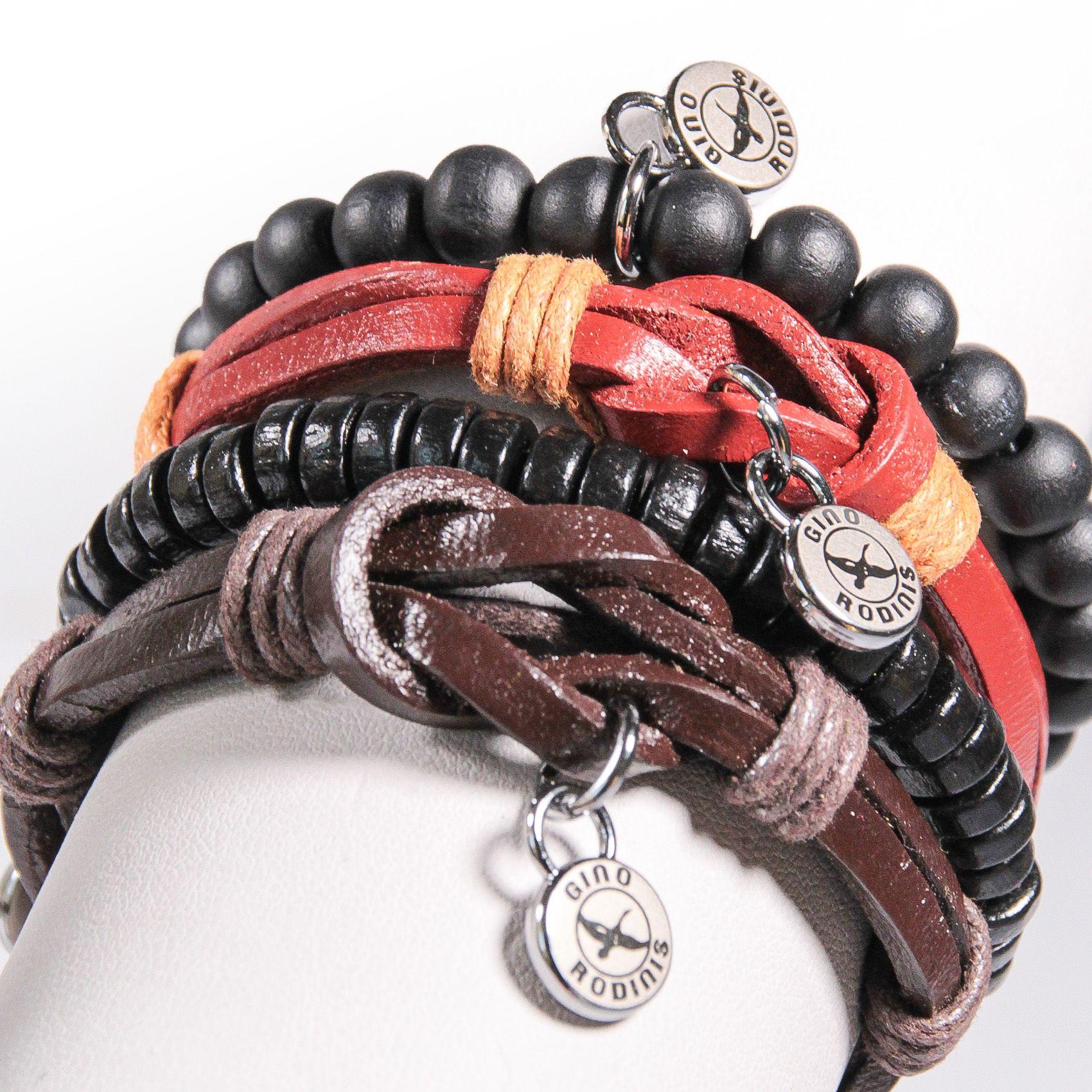 SET BRAZALETE HOMBRE GINO RODINIS  B441-2