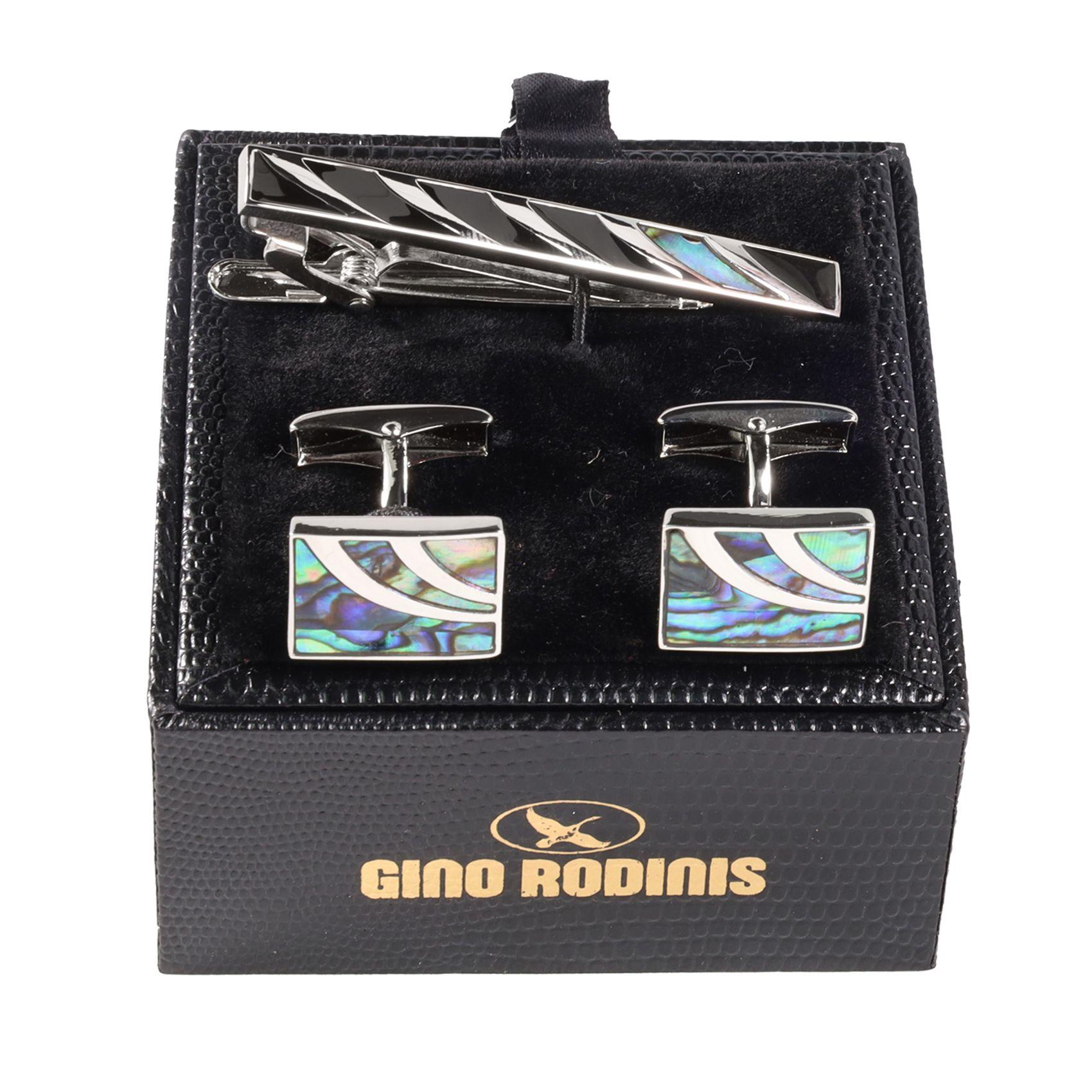 Set Pasador De Corbata Y Collera  Gino Rodinis PAS015 -0