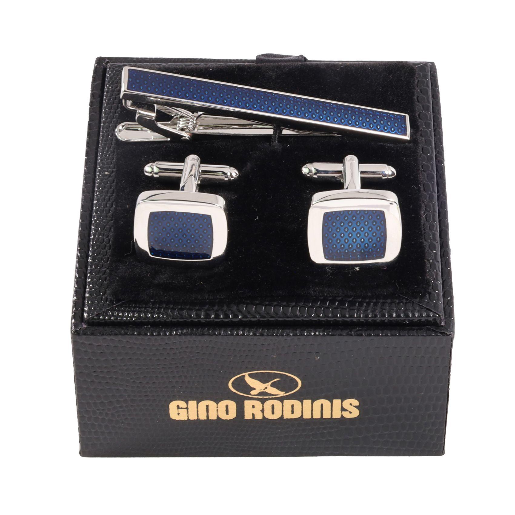 Set Pasador De Corbata Y Collera  Gino Rodinis PAS016 -0