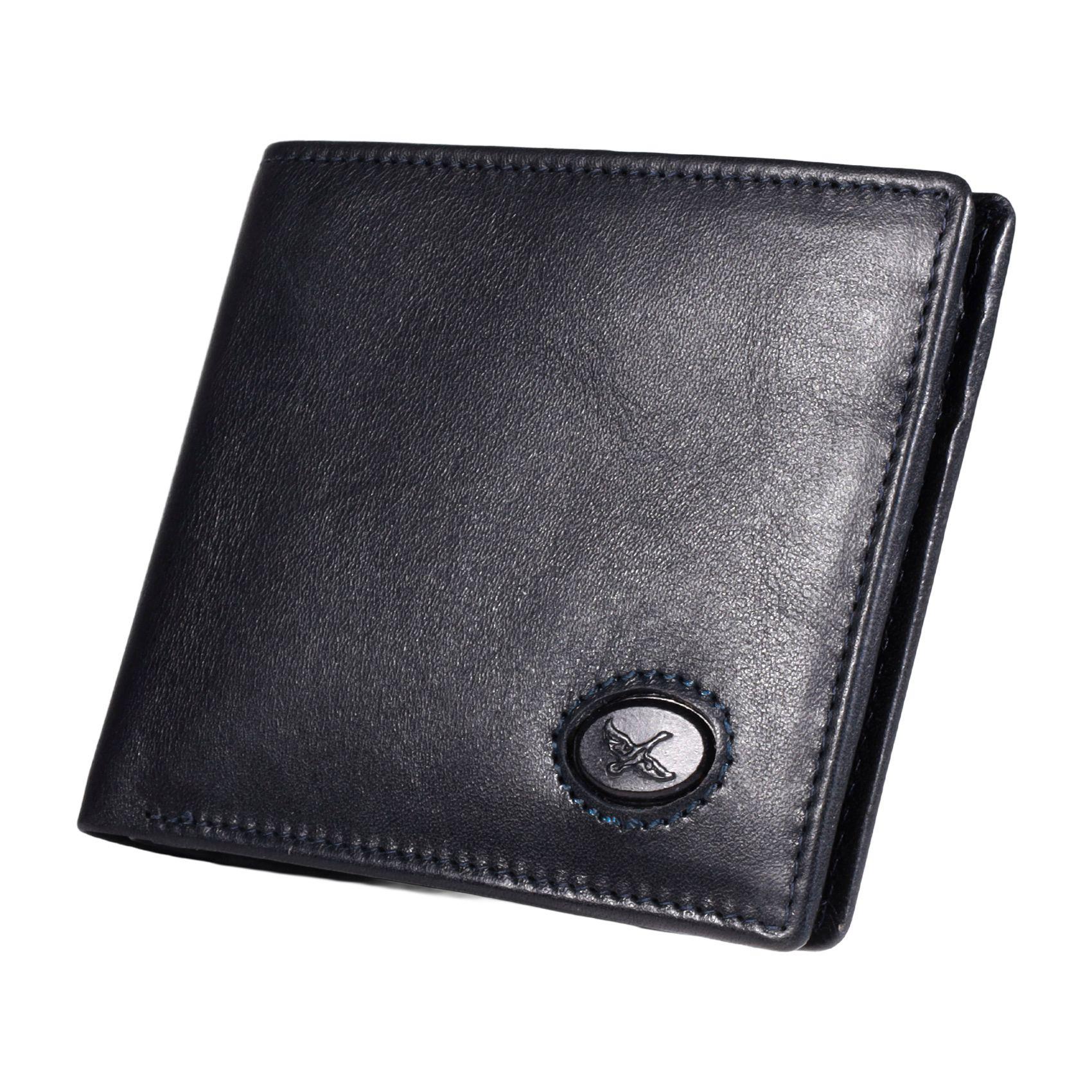 Billetera de cuero Hombre Bolonia 1170 | Azul-4