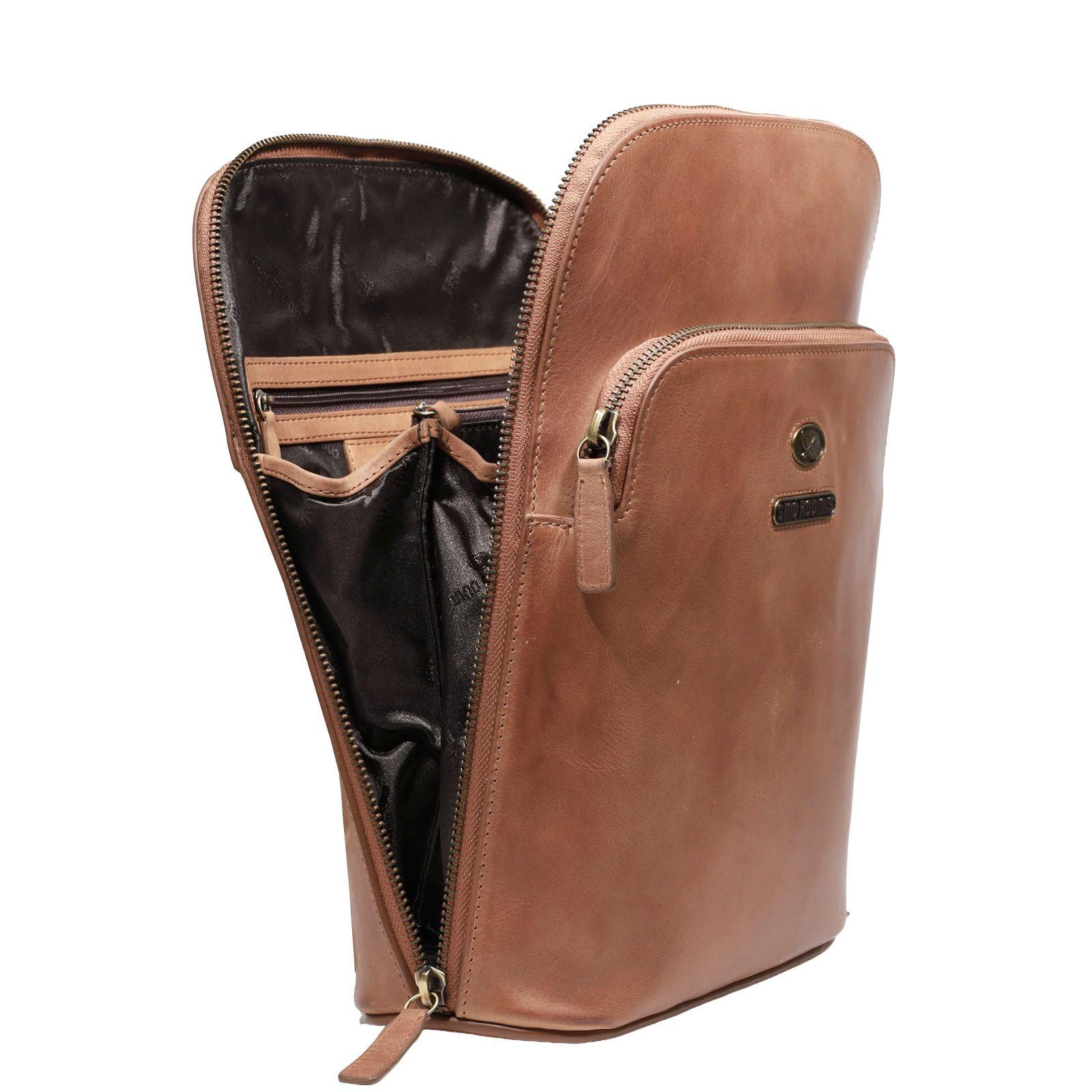 MOCHILA MUJER  GINO RODINIS  2105 CAMEL-2