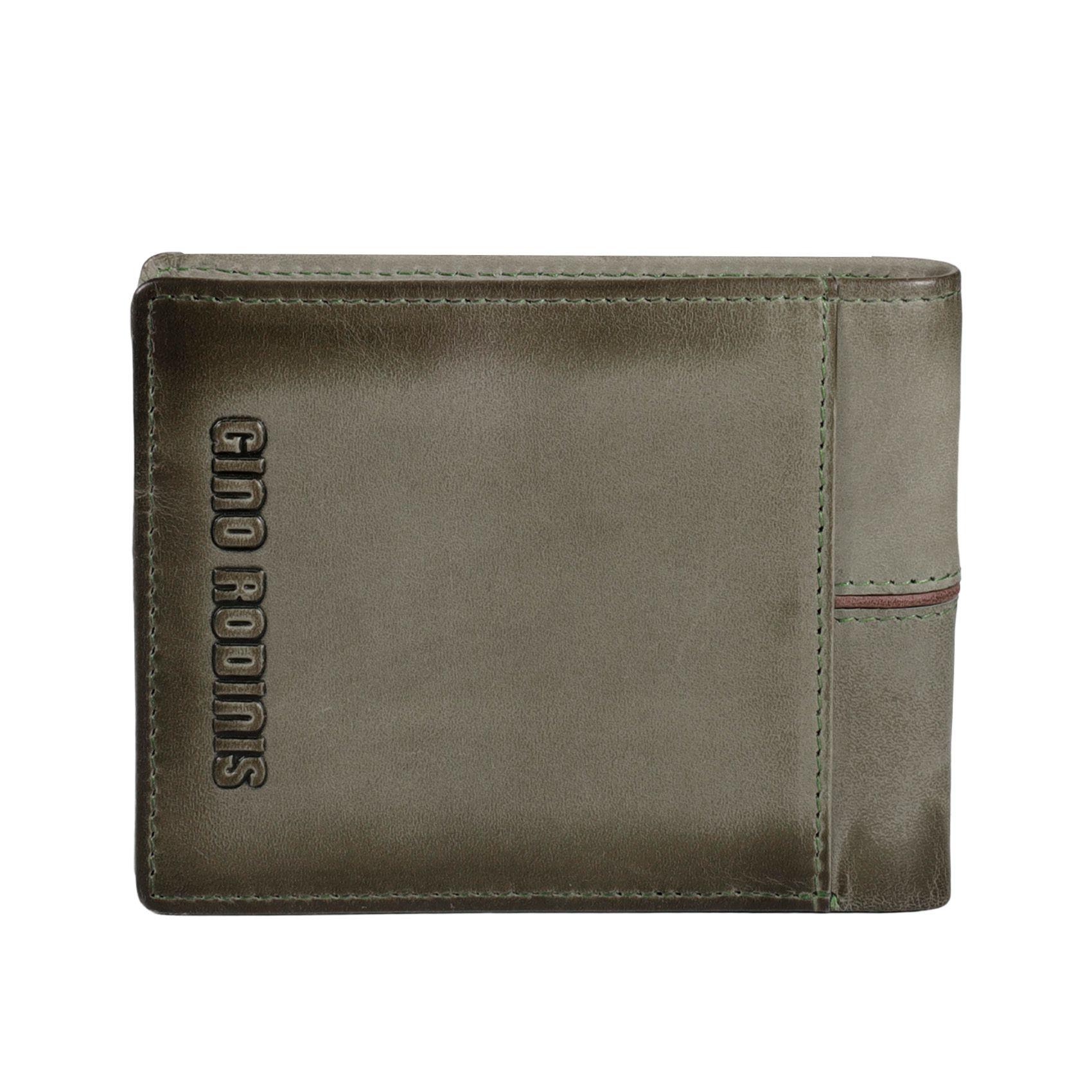 Billetera  de cuero HombreTexas 1.164 Verde/Marrón-3