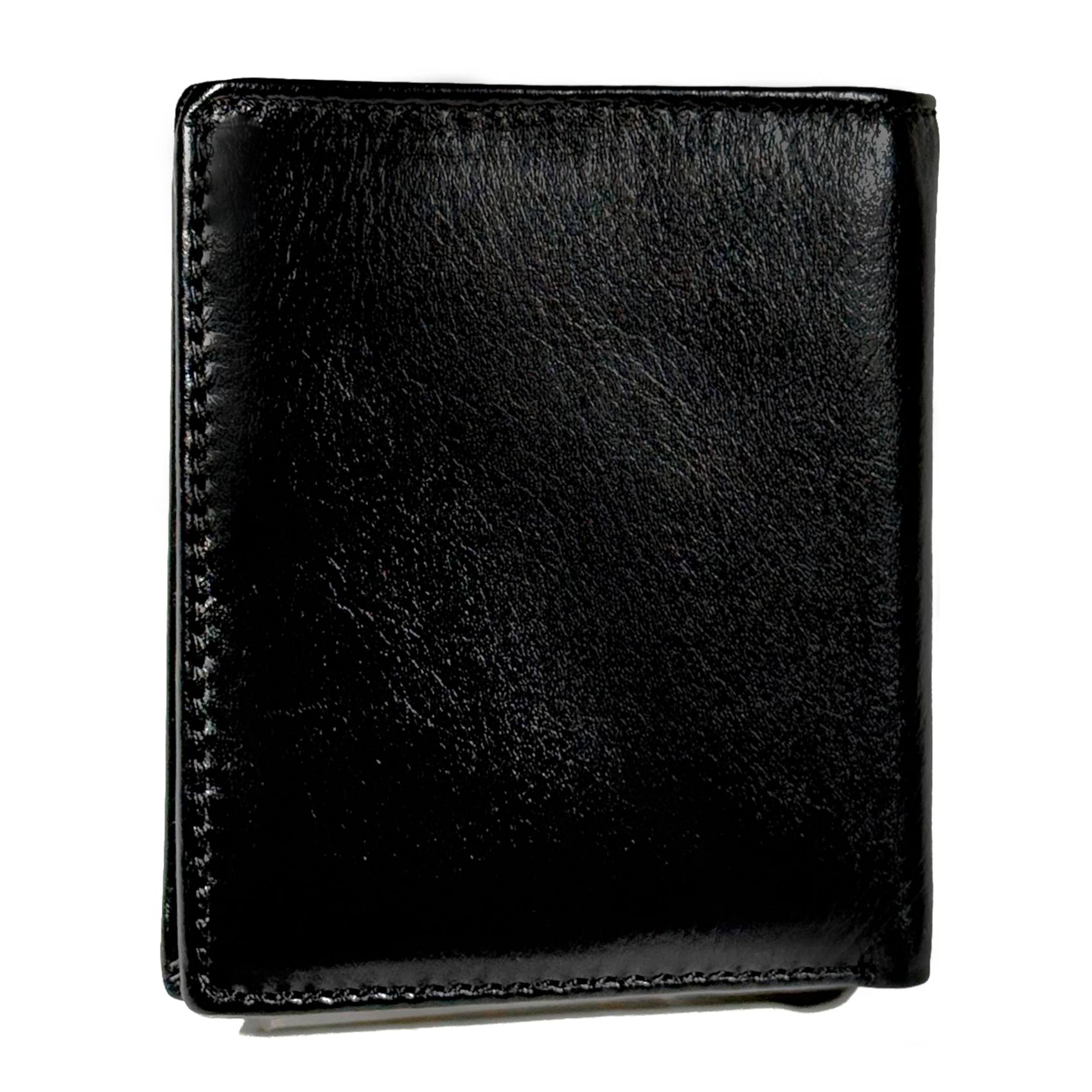 BILLETERA DE CUERO HOMBRE  PAOLO  674 NEGRO GINO RODINIS -2