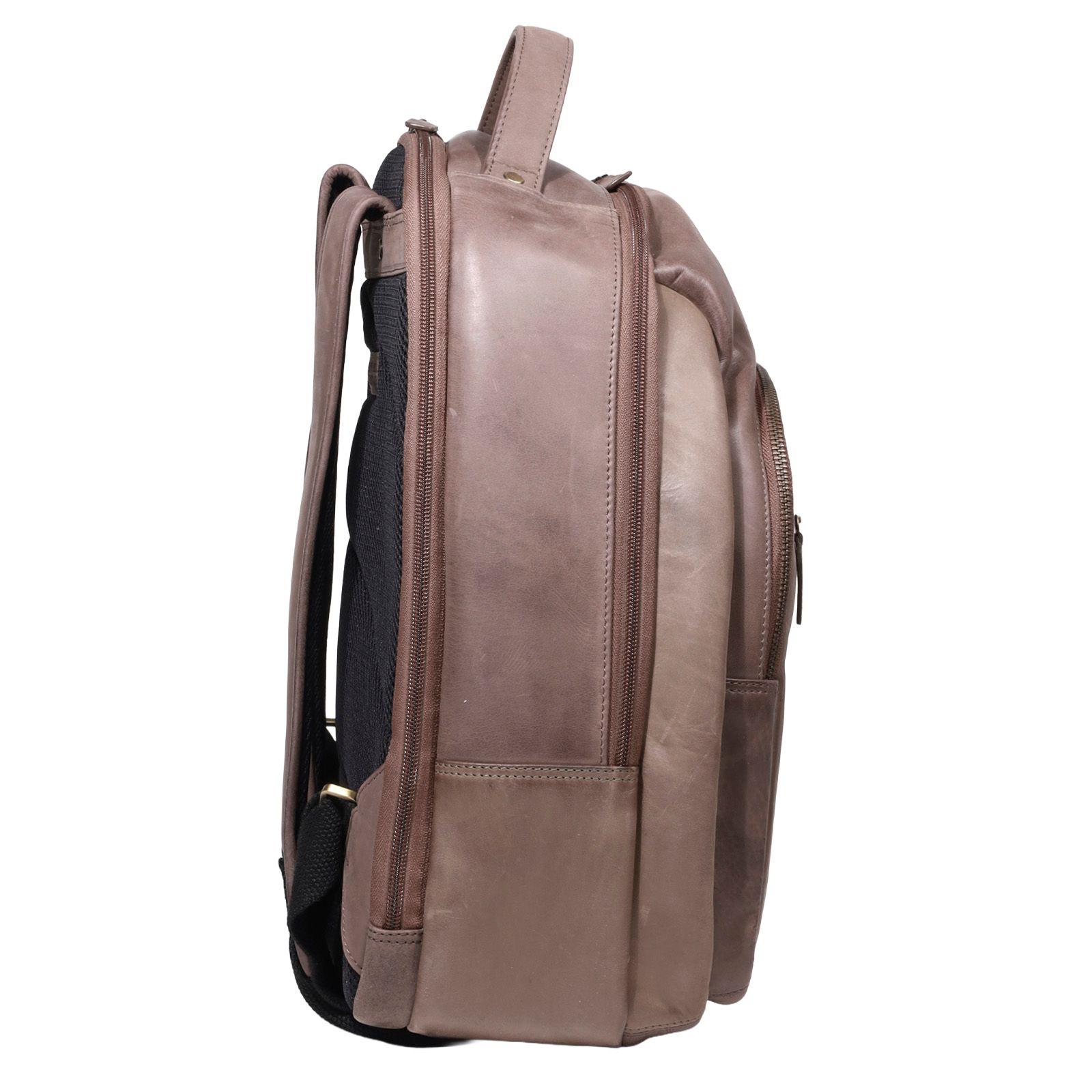 MOCHILA HOMBRE  GINO RODINIS  2113 CAFÉ-2
