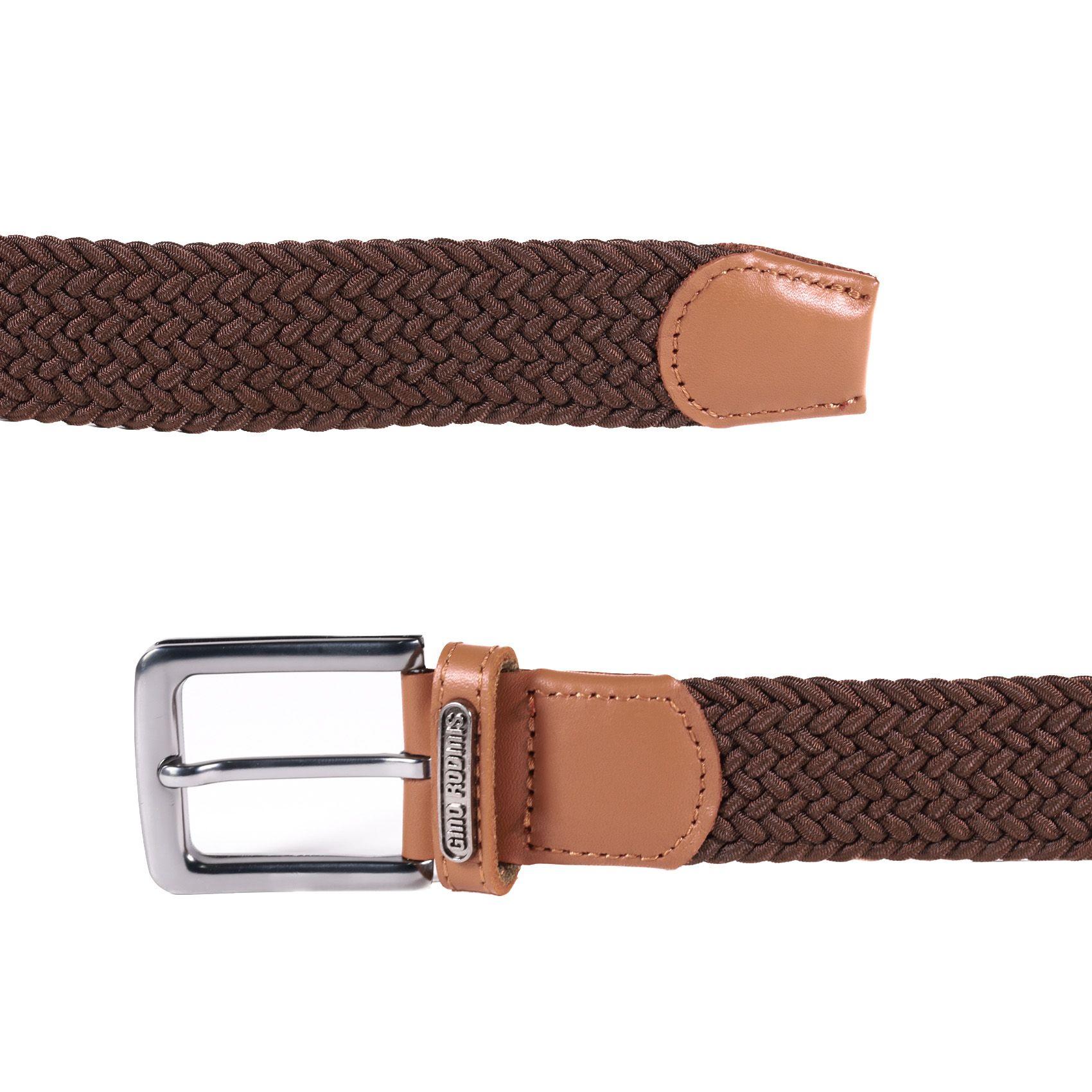 CINTURÓN ELASTICADO GINO RODINIS HOMBRE 2510 MARRON S-M-3