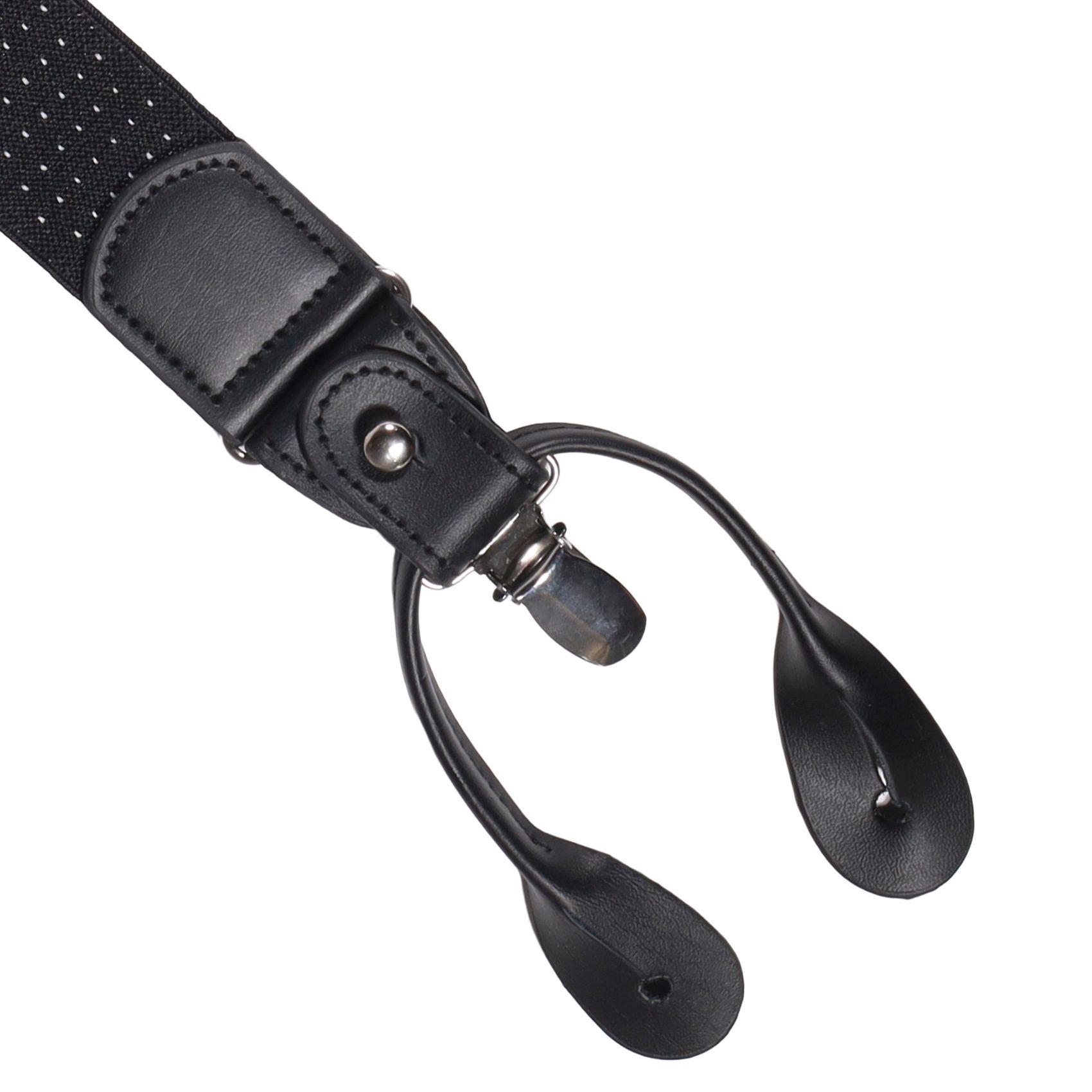 Suspensor para Hombre SP017 | Negro con Puntos Blancos -2