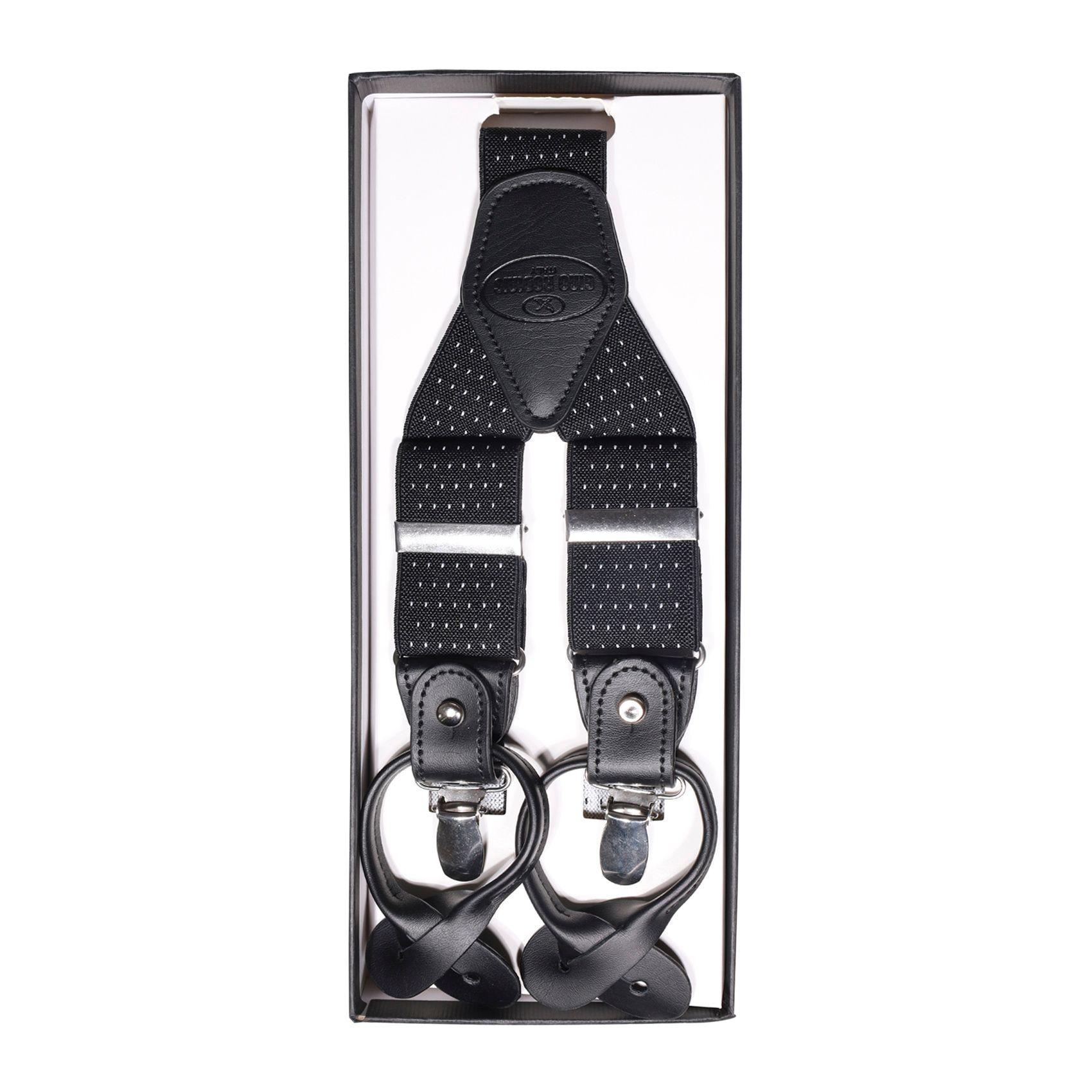 Suspensor para Hombre SP017 | Negro con Puntos Blancos -4