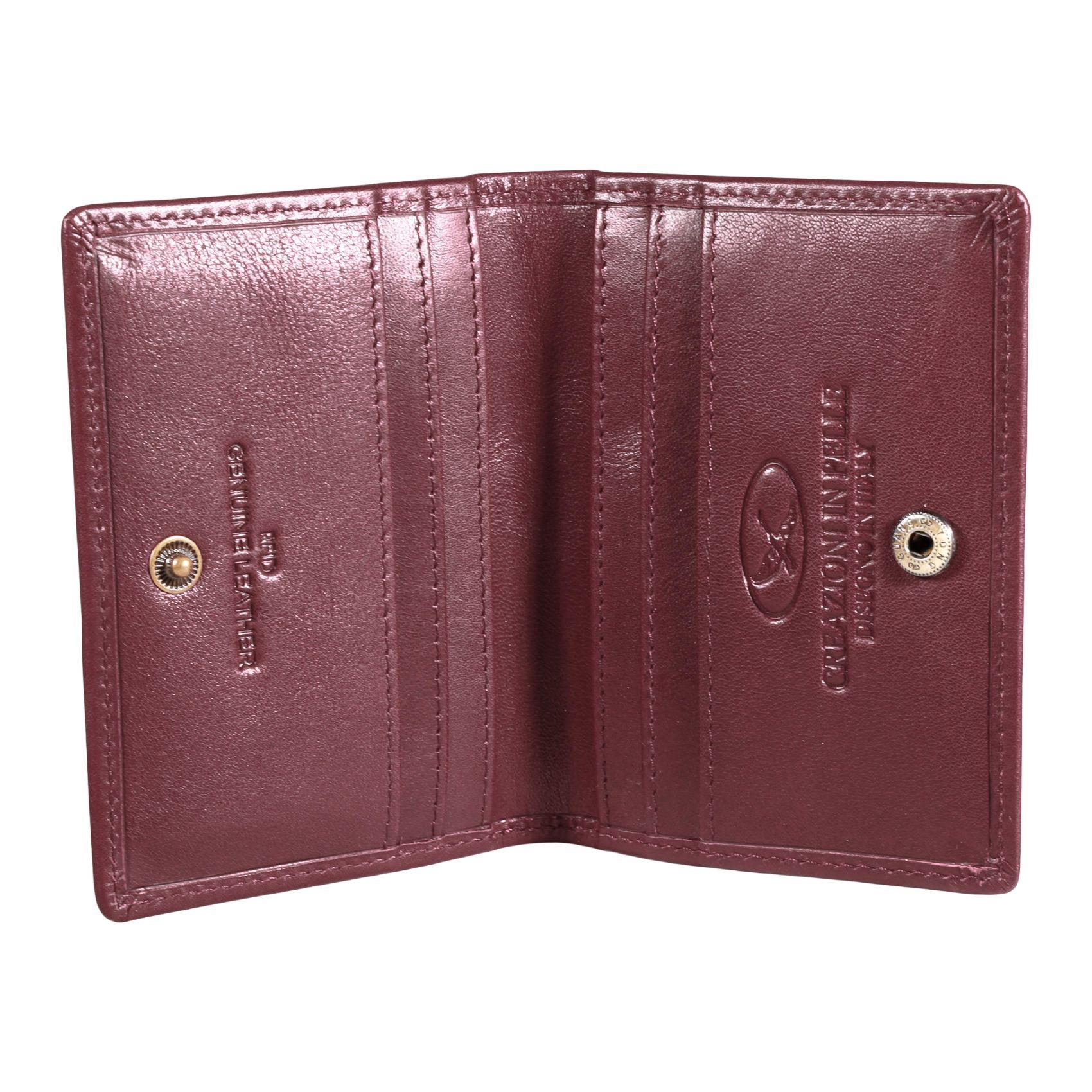 Tarjetero de cuero Hombre Bolonia 1172 | Rojo-2