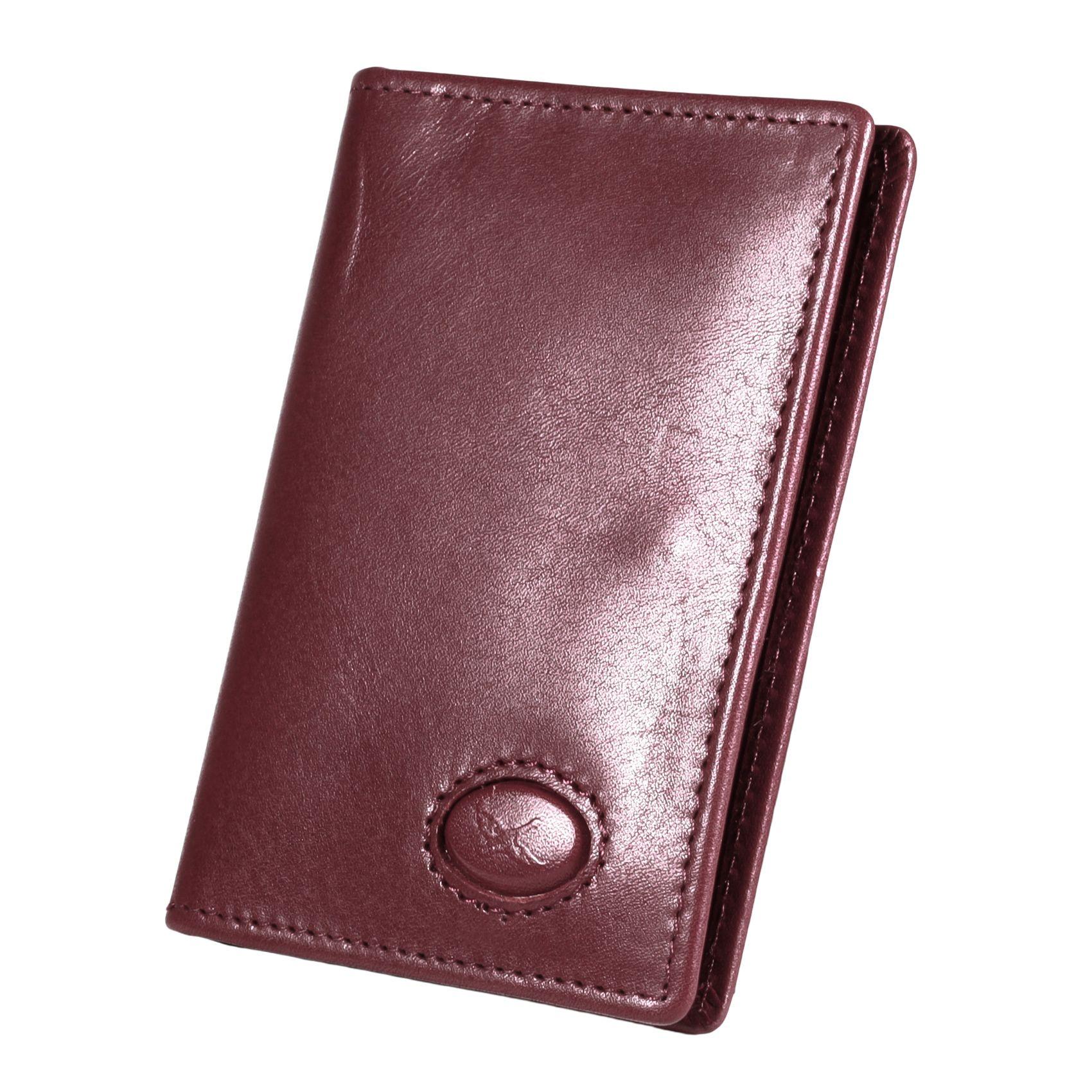 Tarjetero de cuero Hombre Bolonia 1172 | Rojo-4