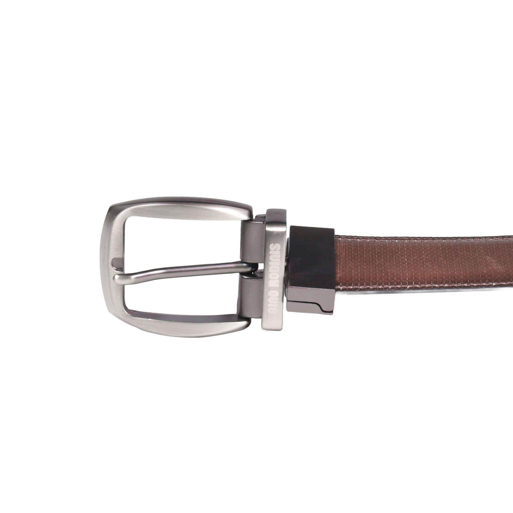 CINTURON REVERSIBLE HOMBRE  GINO RODINIS  2524  |  CAFÉ TALLA 85-3