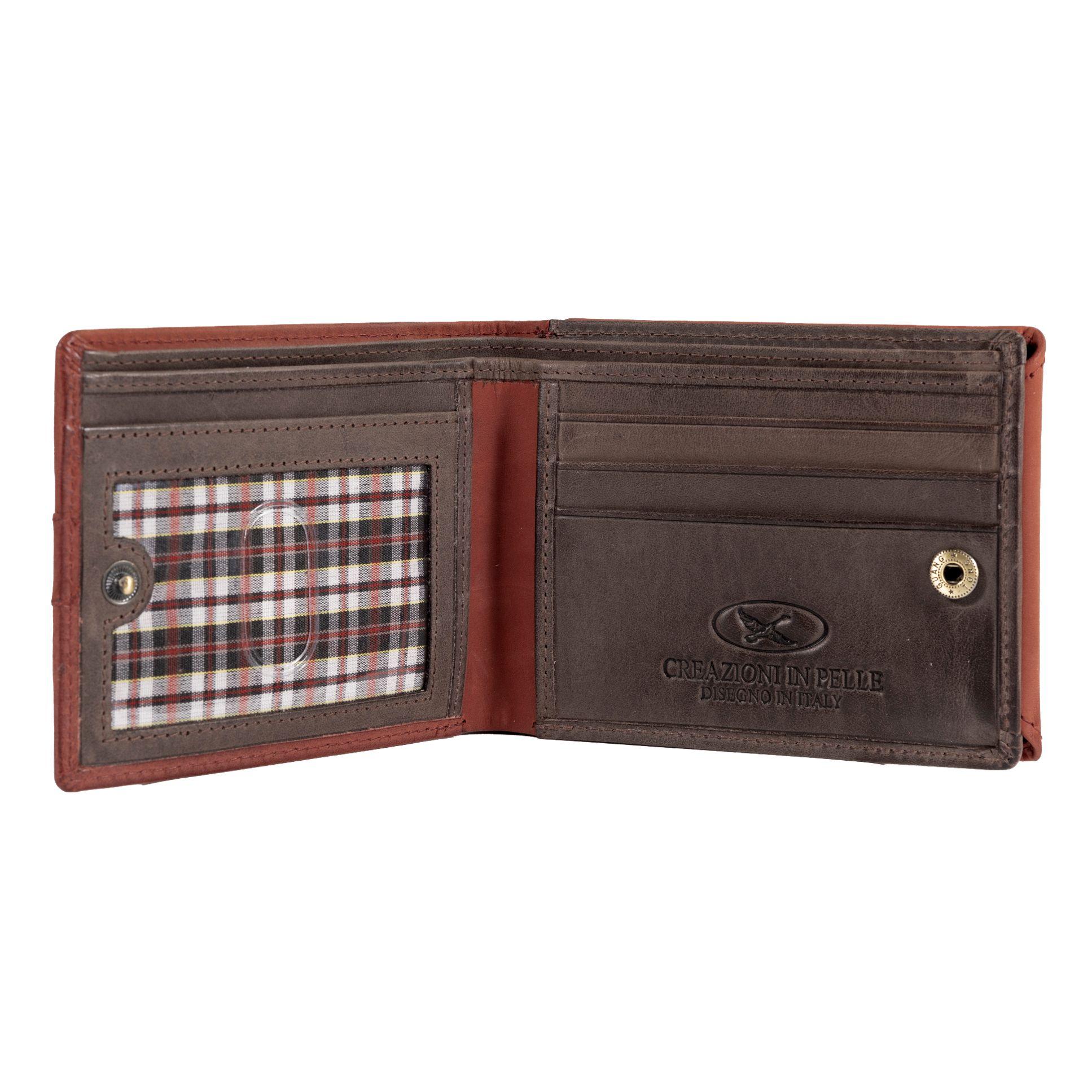 Billetera Gino Rodinis Texas 1.163 Rojo/Marrón-2