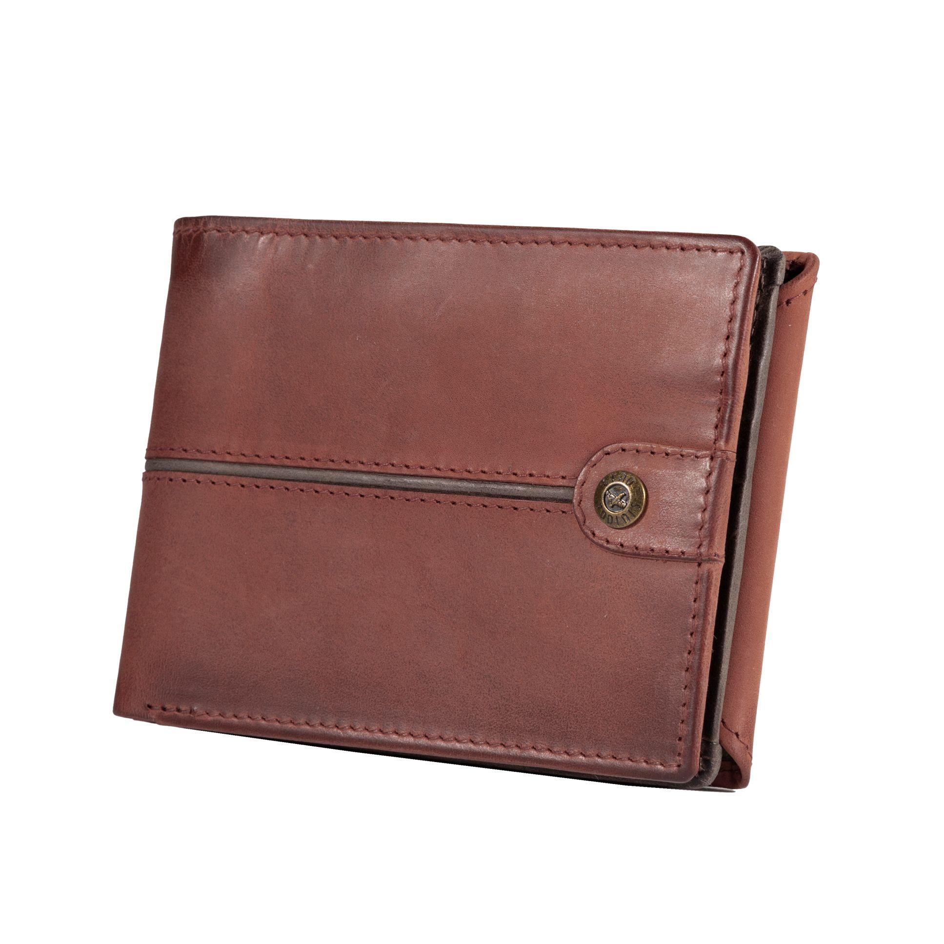 Billetera Gino Rodinis Texas 1.163 Rojo/Marrón-4