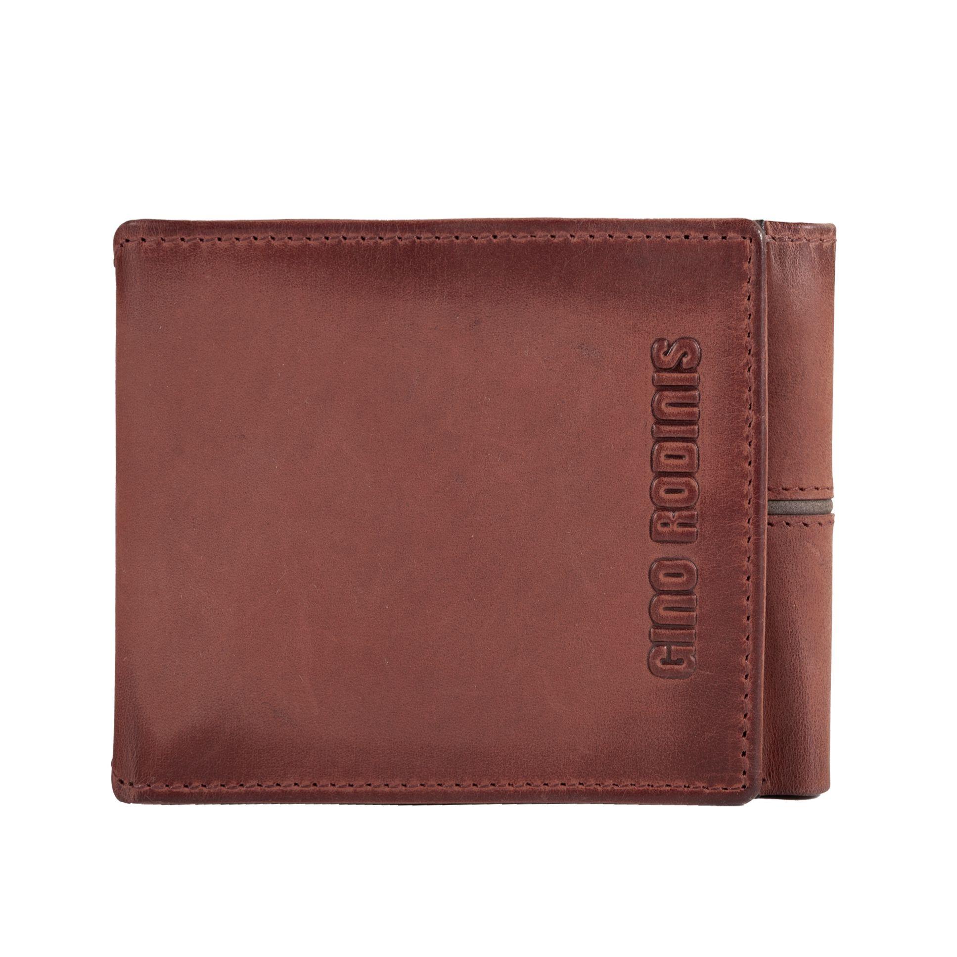 Billetera Gino Rodinis Texas 1.163 Rojo/Marrón-5