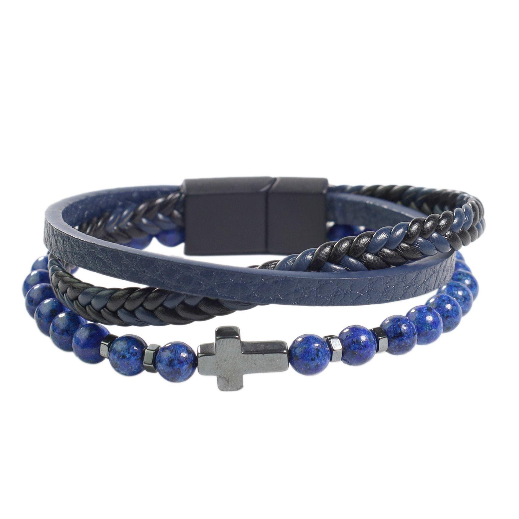 Brazalete Gino Rodinis B413AZ Azul-0