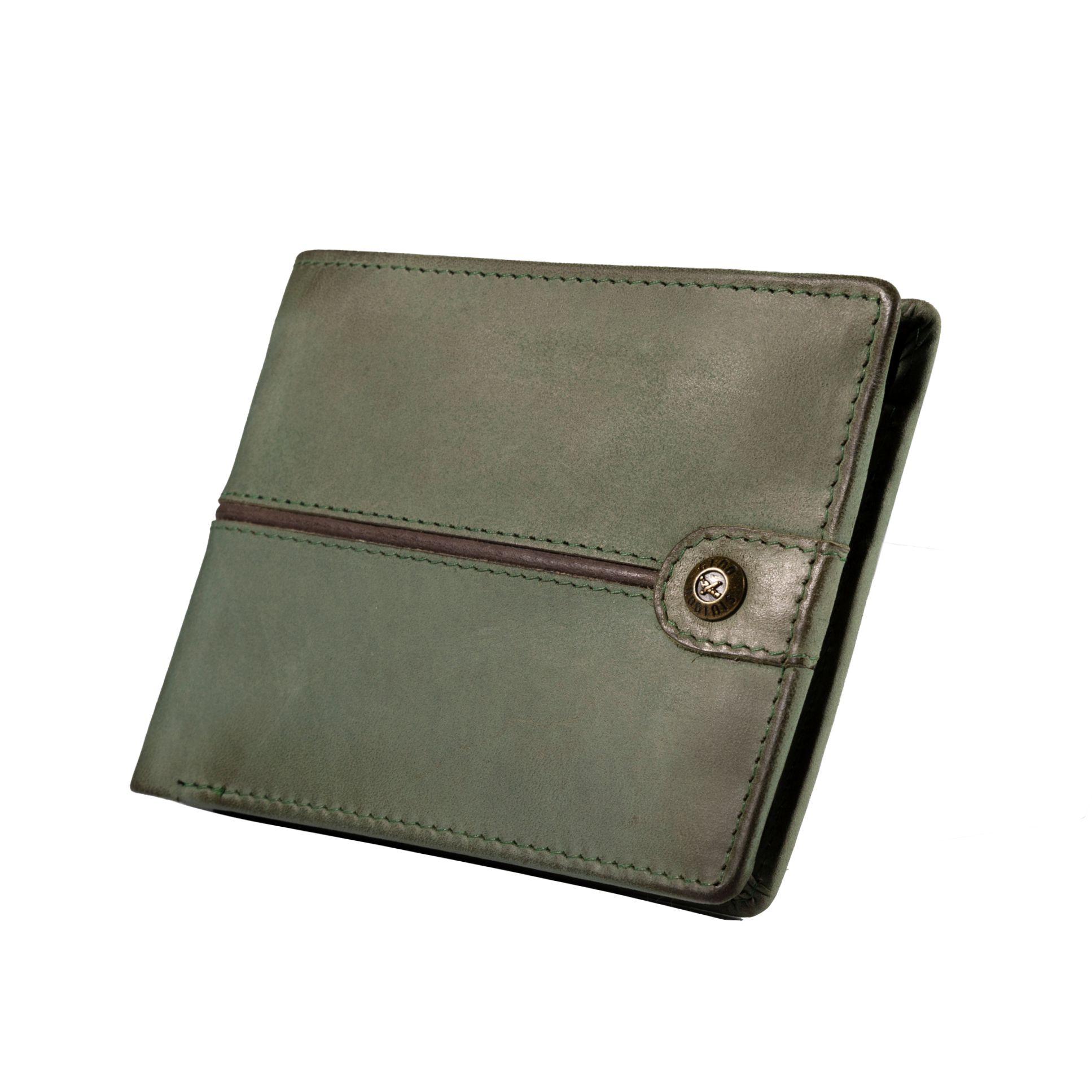 Billetera Gino Rodinis Texas 161 Verde/Marrón-3
