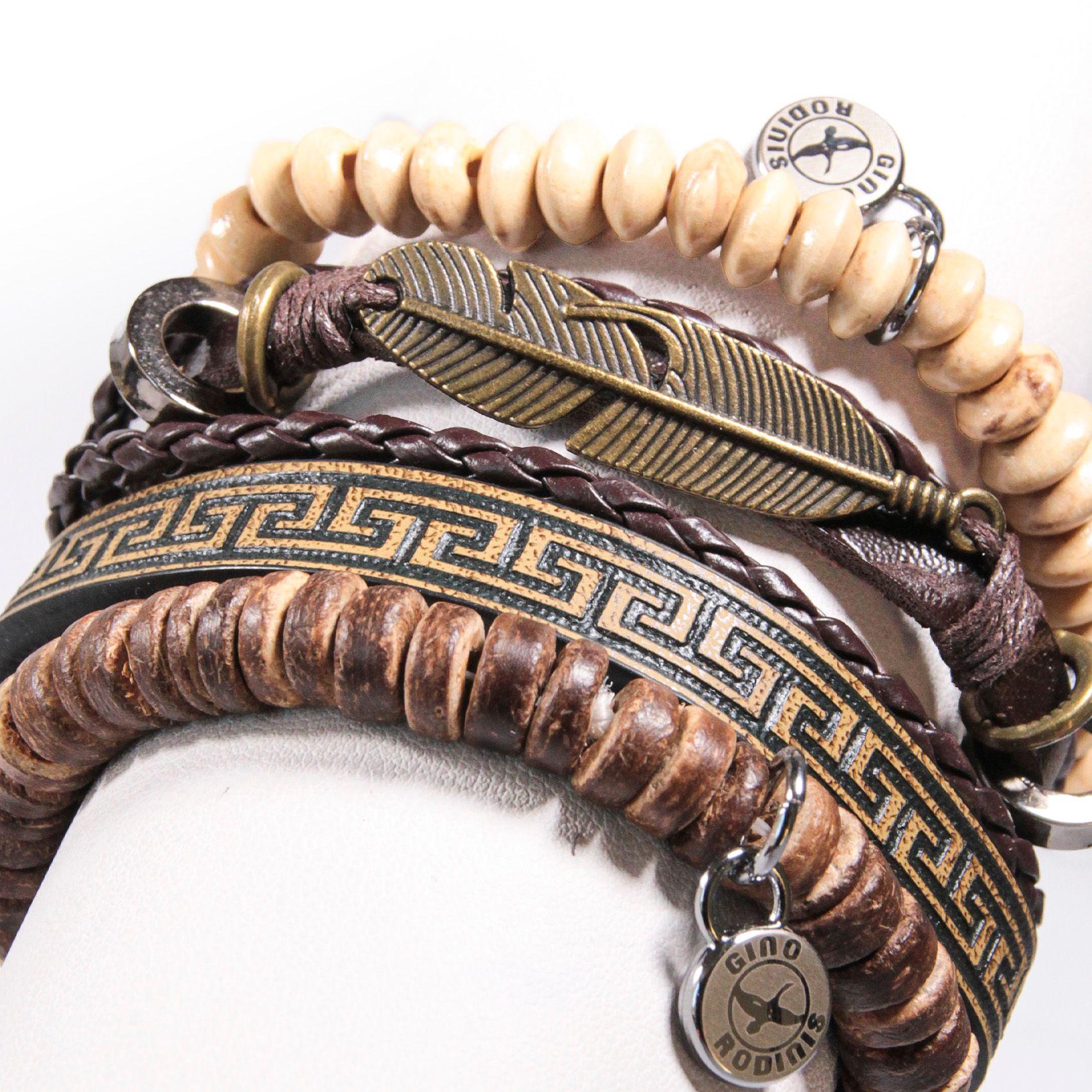 SET BRAZALETE HOMBRE GINO RODINIS  B444-2