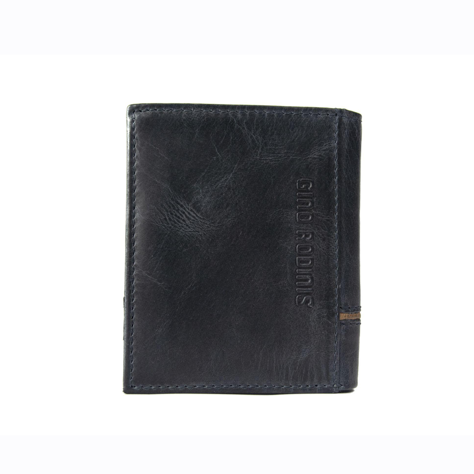 Billetera Gino Rodinis Texas 1.161 Azul Oscuro/Marrón-3