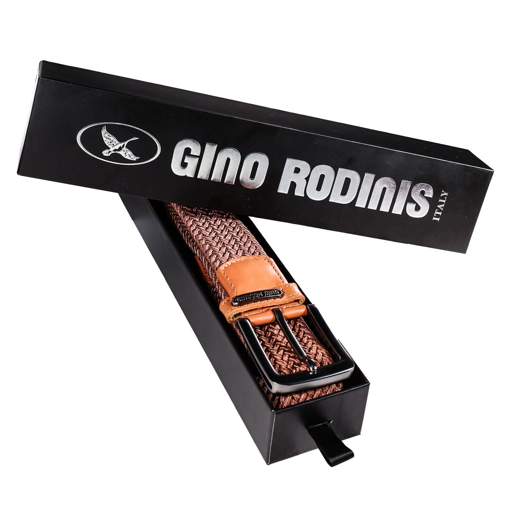 CINTURÓN ELASTICADO GINO RODINIS HOMBRE 2513 CAMEL S-M -4