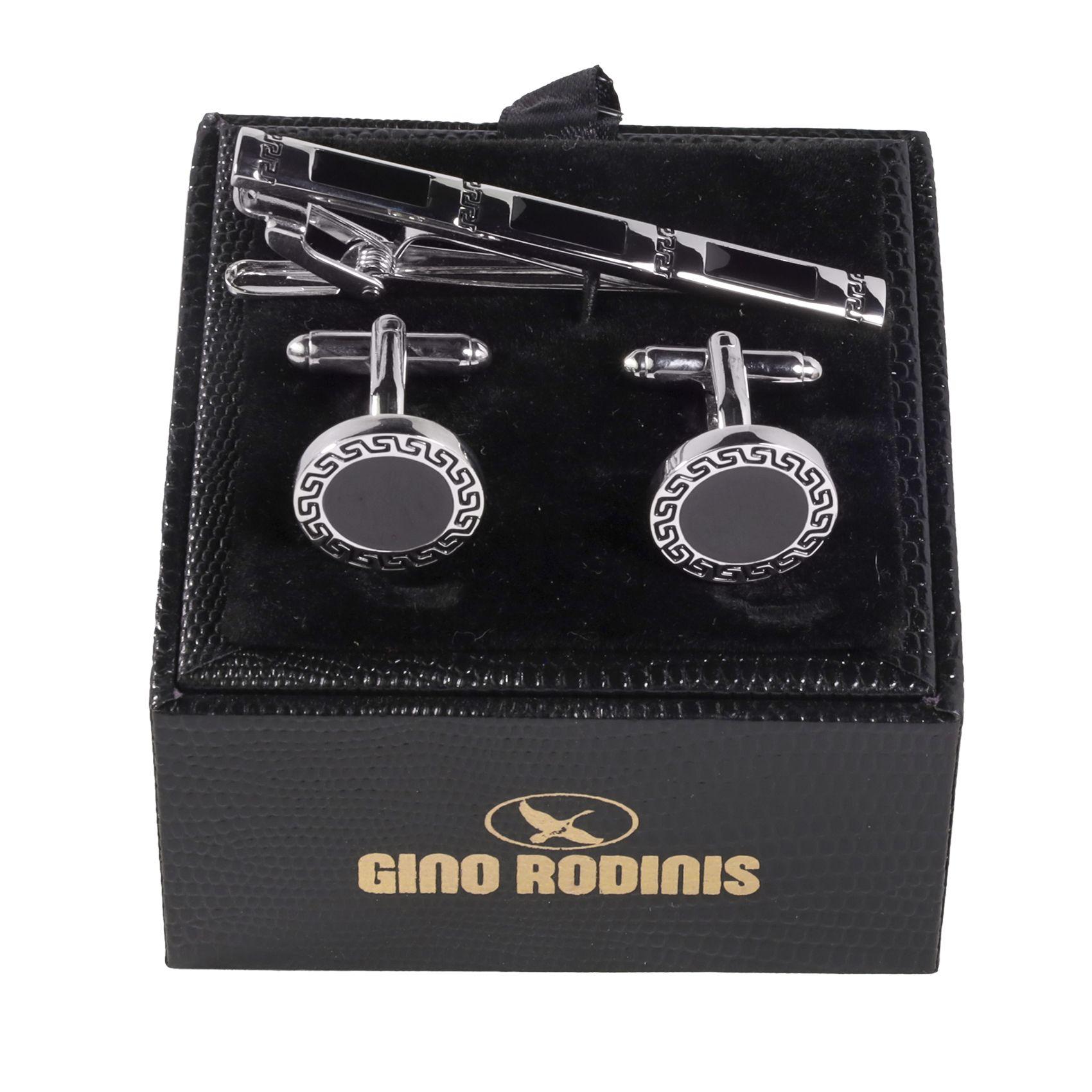 Set Pasador De Corbata Y Collera  Gino Rodinis PAS014 -0