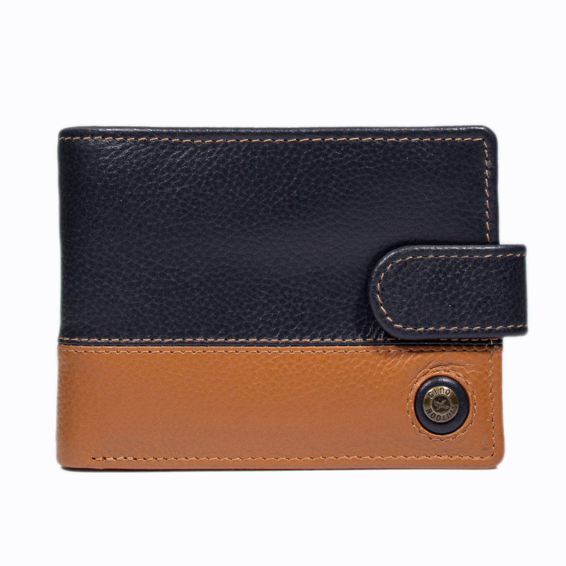 Billetera Hombre Capri 988 Azul/Naranjo Gino Rodinis-0