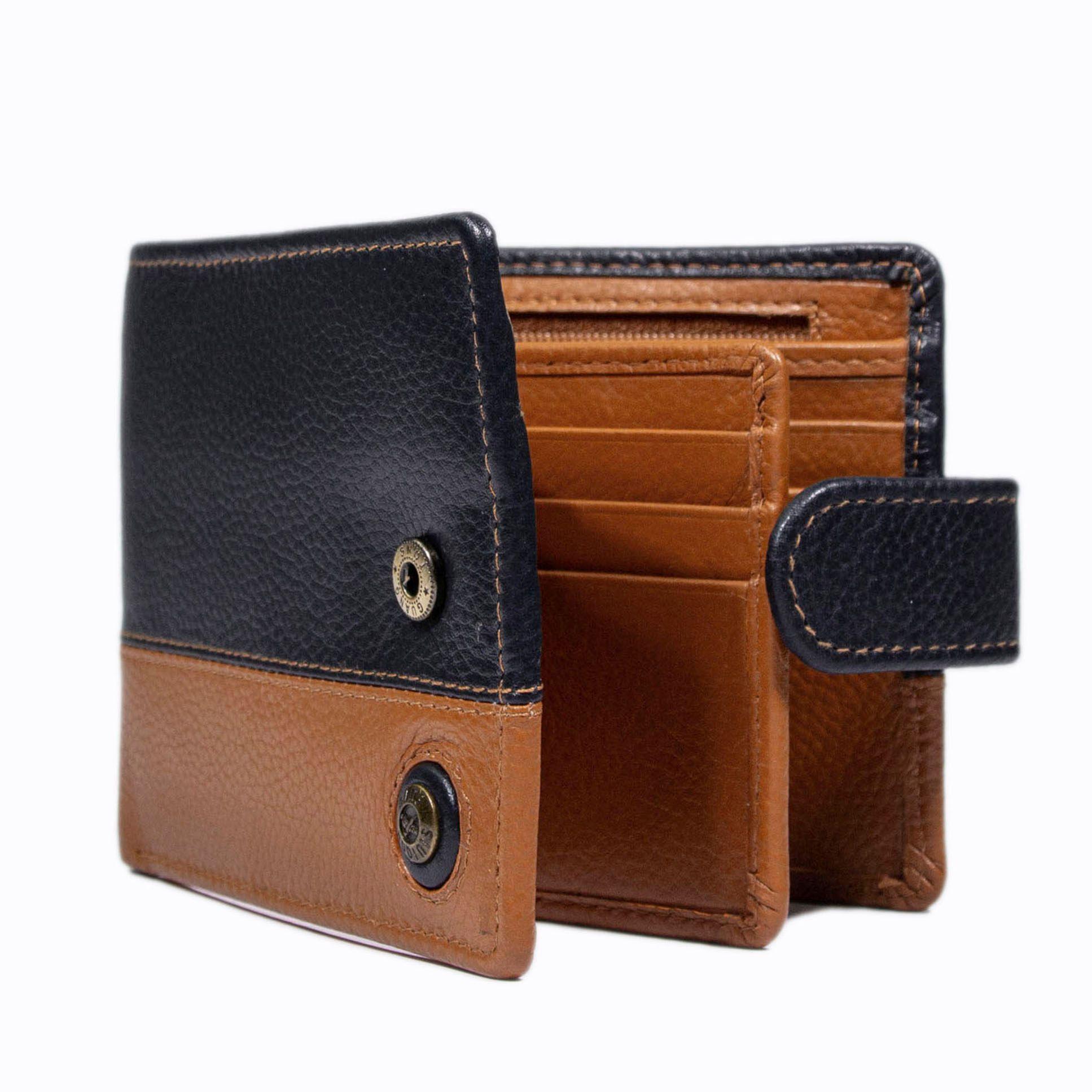 Billetera Hombre Capri 988 Azul/Naranjo Gino Rodinis-1