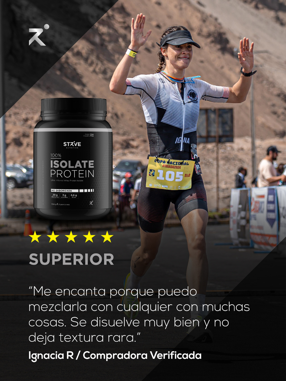 STRIVE Isolate Protein No Saborizada 21 porciones 735g-2