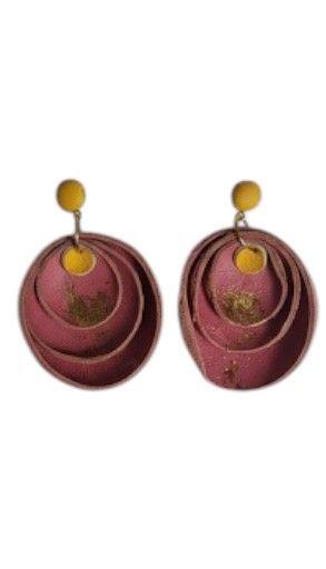 Pendientes Capas Rosadas-0