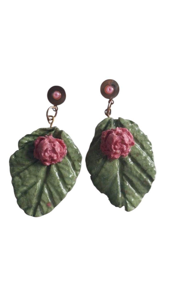 Pendientes Rosa Encantada-0