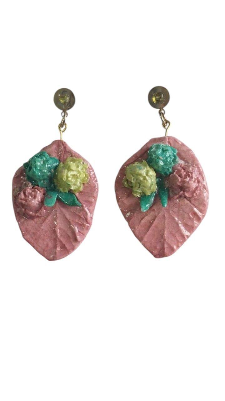 Pendientes Jard n Rosado-0