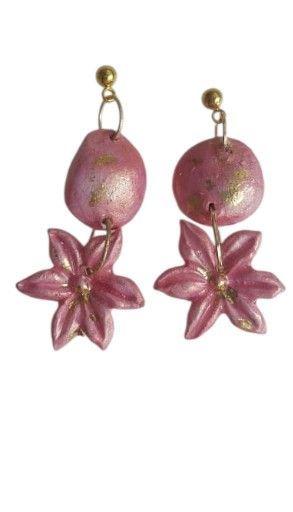 Pendientes Flor Rosa Encanto-0