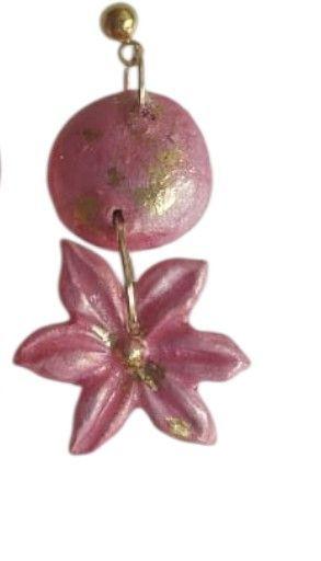 Pendientes Flor Rosa Encanto-1