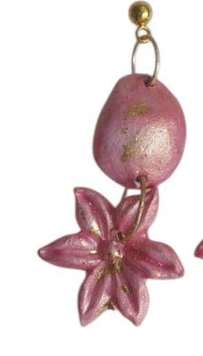 Pendientes Flor Rosa Encanto-2