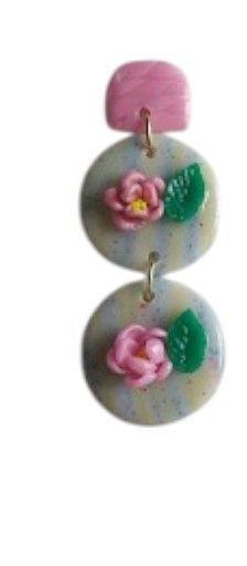Pendientes Doble Flor Encantada-1