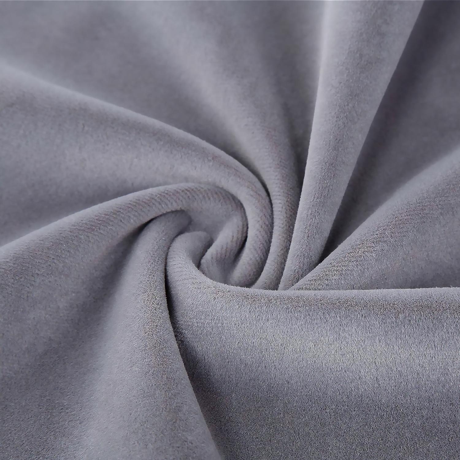 Funda Terciopelo Con Borla Gris Decorativa 45x45-3