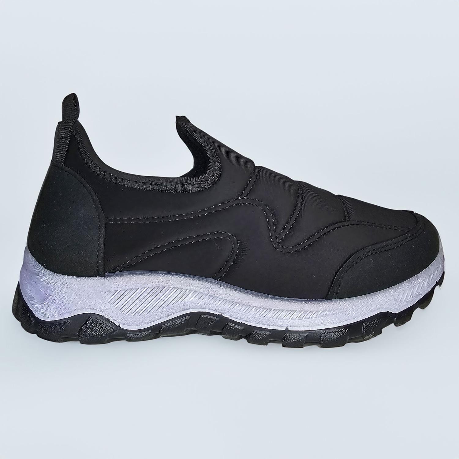 Zapatillas Deportivas Transpirables Caminata Negro Clasic 7612-3