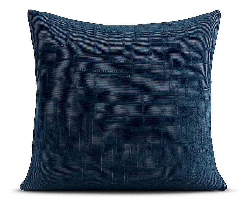 Funda cojín 45x45 color azul textura chenille sofá cama 744-4