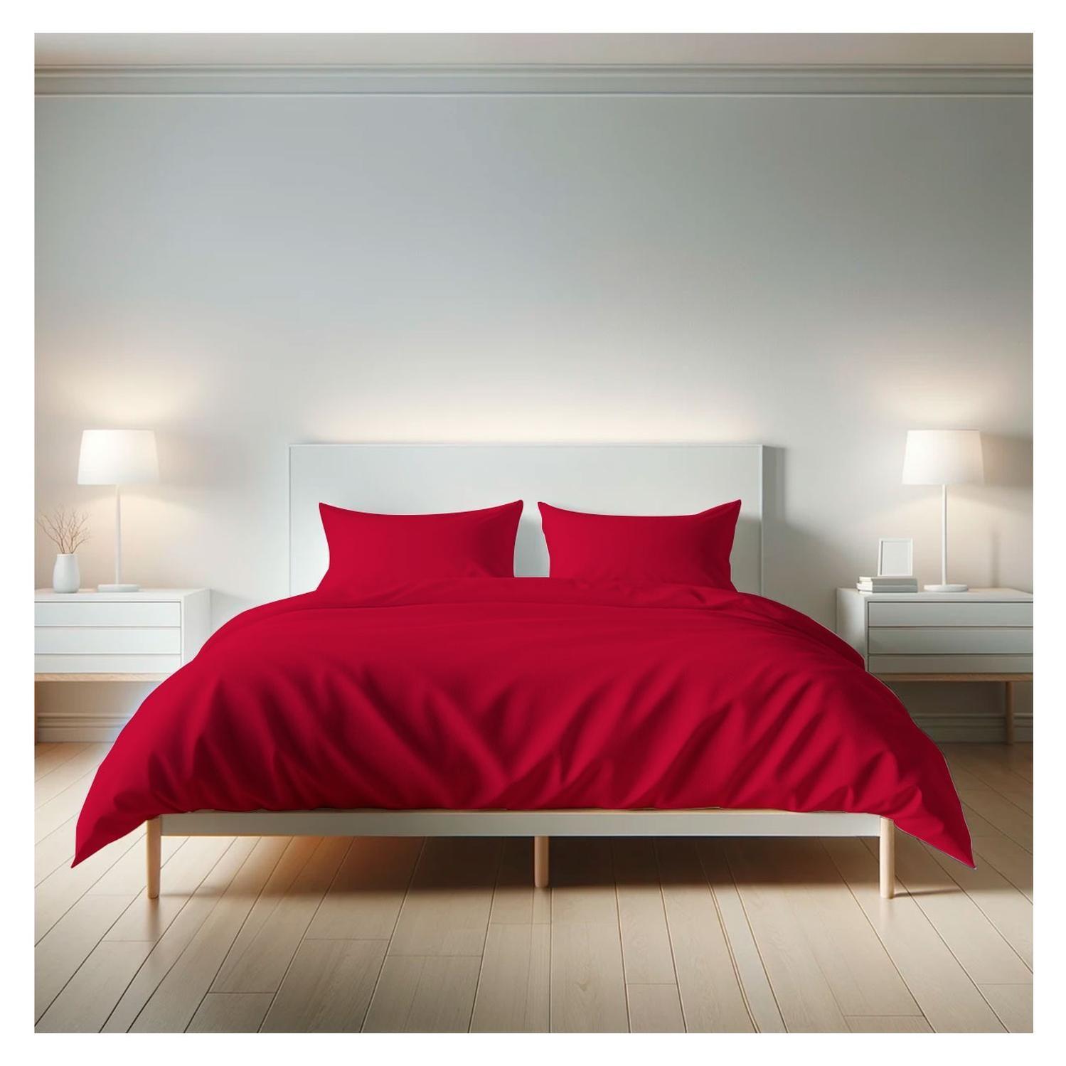 Sábanas 3000 Hilos 2.0 plazas Diseño Americano Burdeo-2