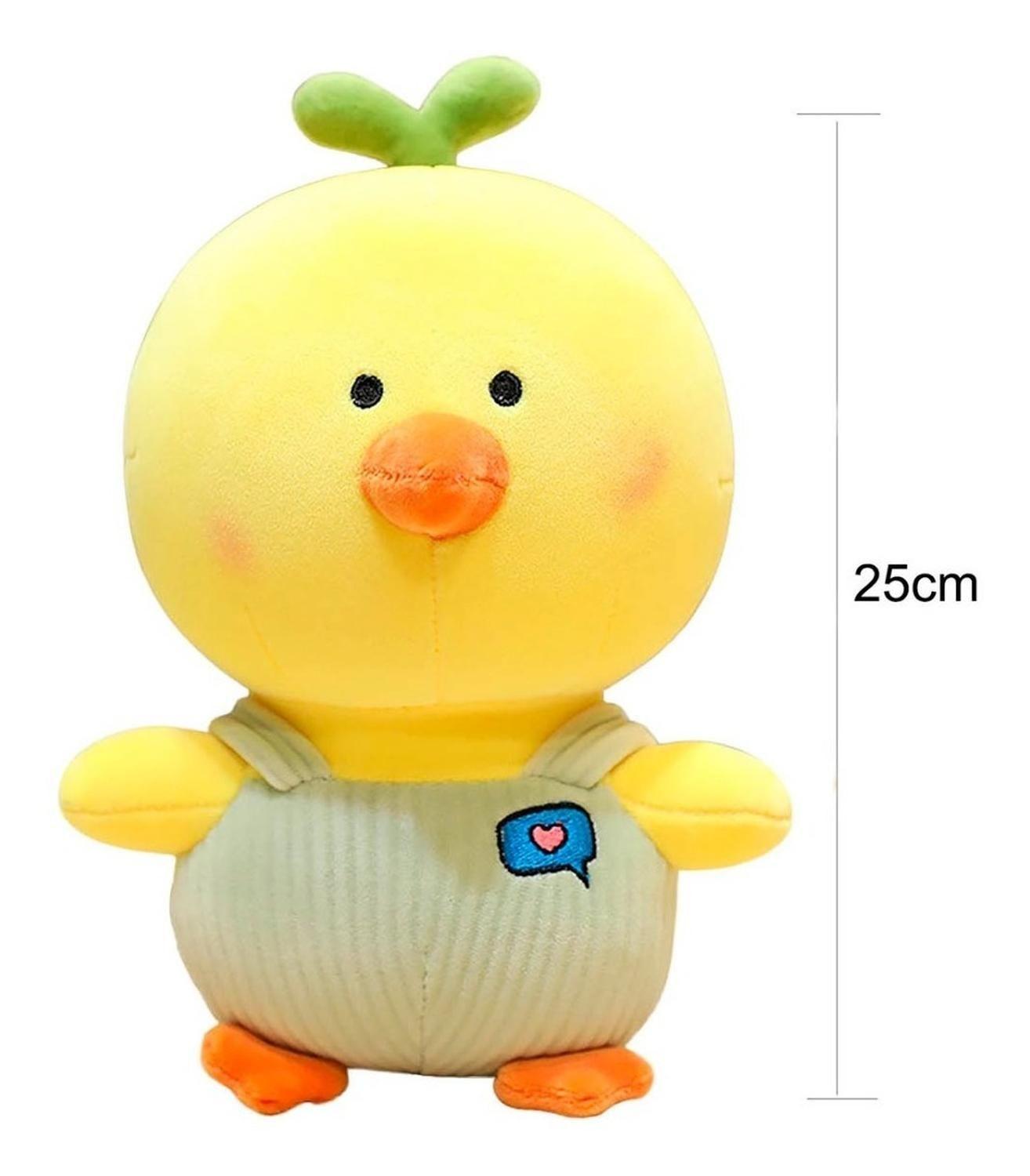 Pollito De Peluche Con Disfraz De Overol Verde Claro-1