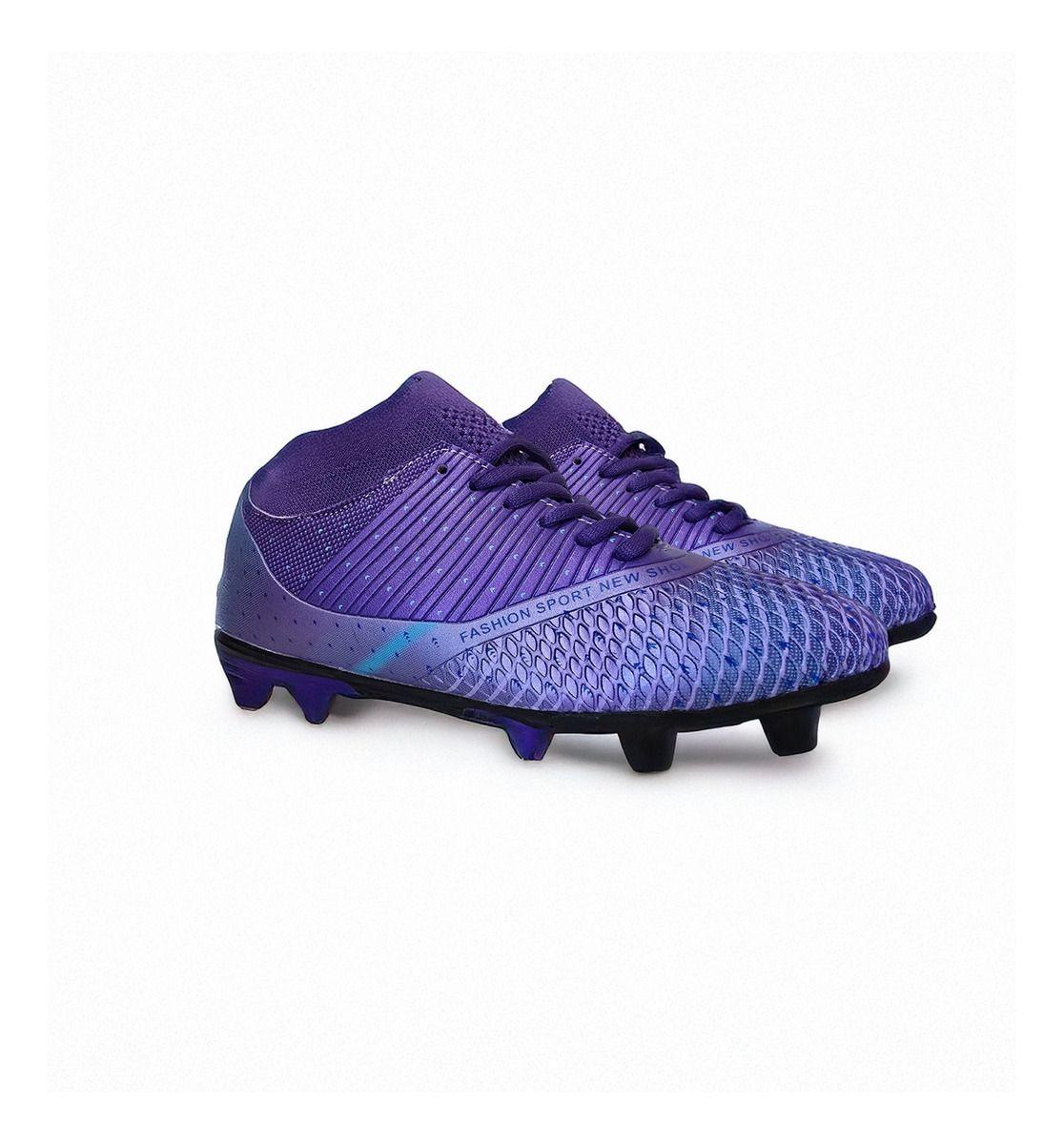 Botas Fútbol con Taco | Rápidas y Pro Morado 35 al 40 - 7710-2