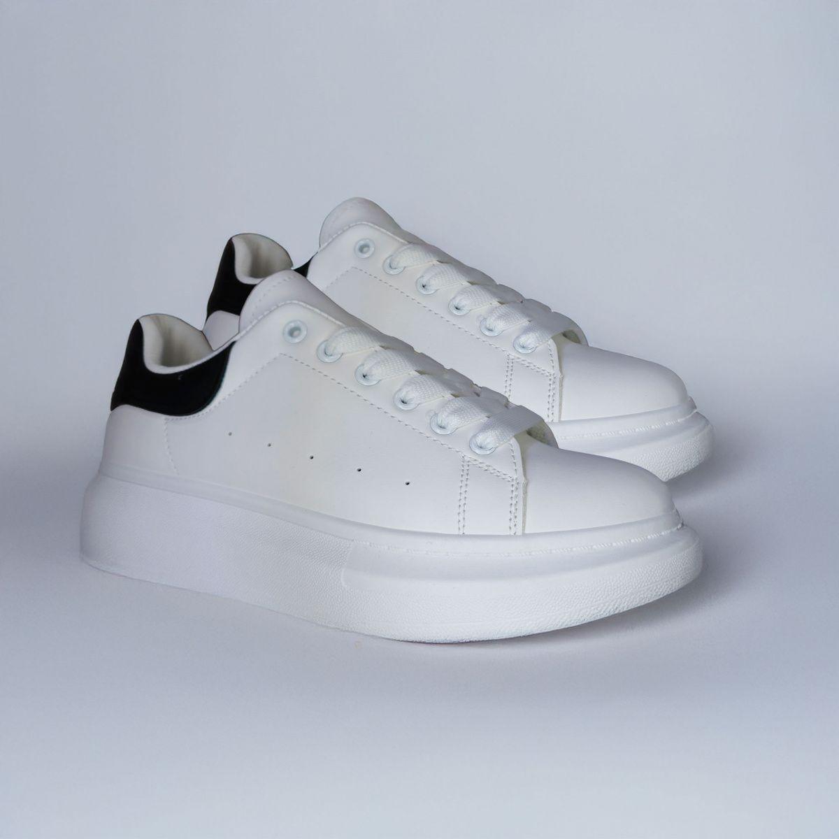 Zapatillas Blancas y Negras|Urbanas Comodas Unisex - 7692-2