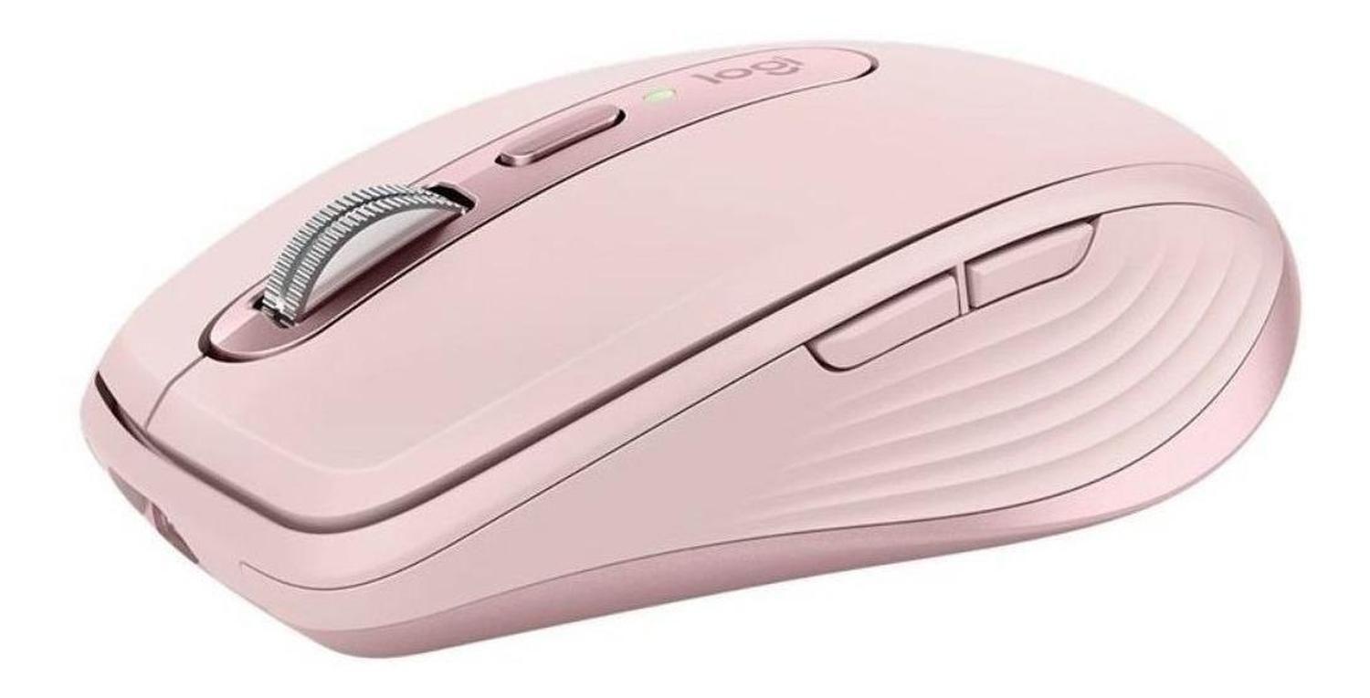 Mouse Inalámbrico Recargable Logitech Mx Anywhere 3 Rosado-1