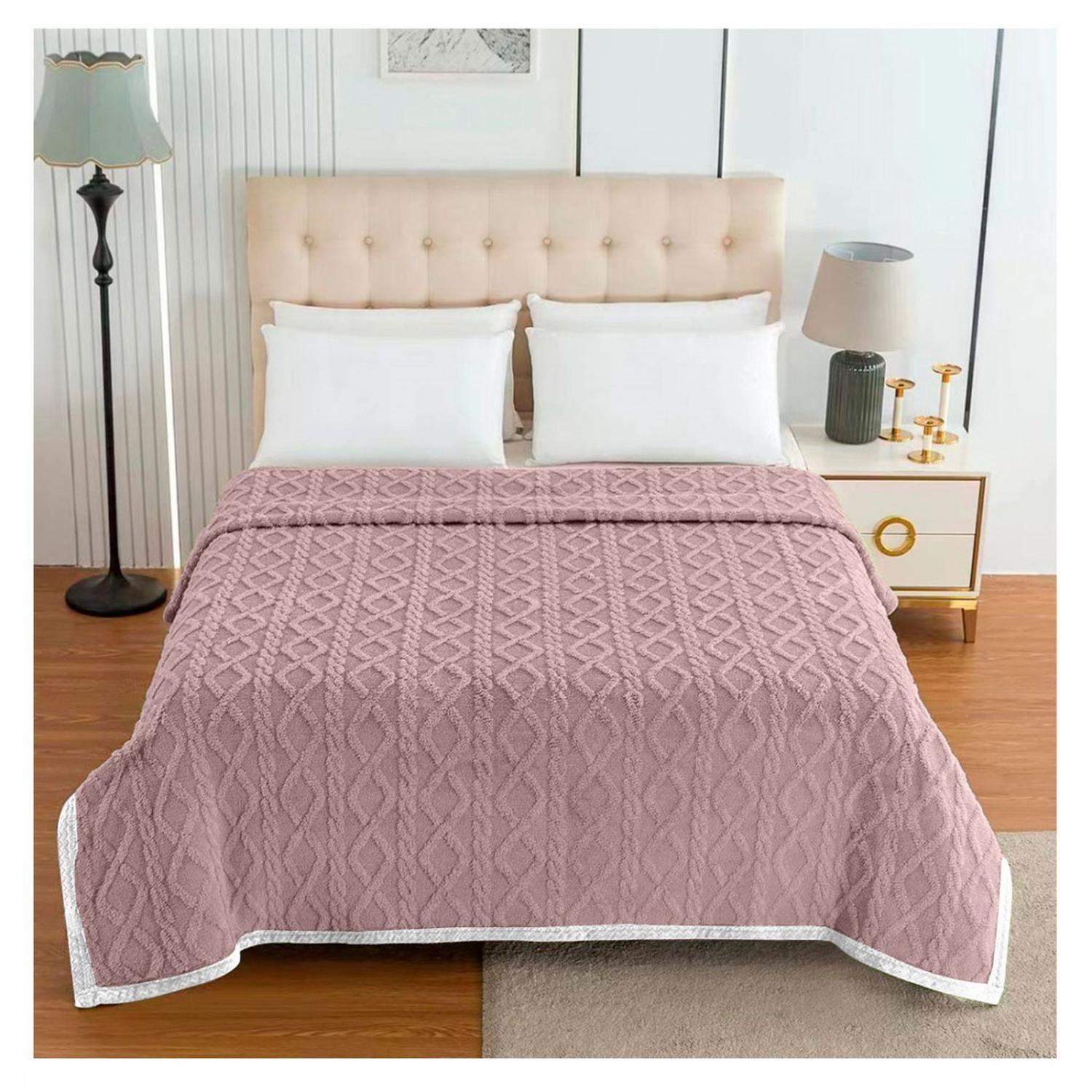 Manta Frazada Suave Diseño Geometrico Colores 240x215-1