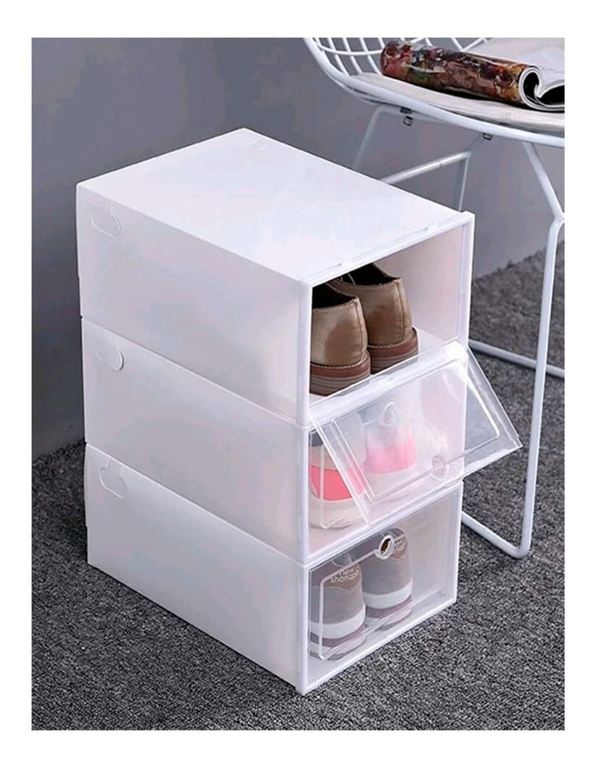 Zapateras Cajas Organizadoras De Zapatos Apilables 6 Pares Colores-3