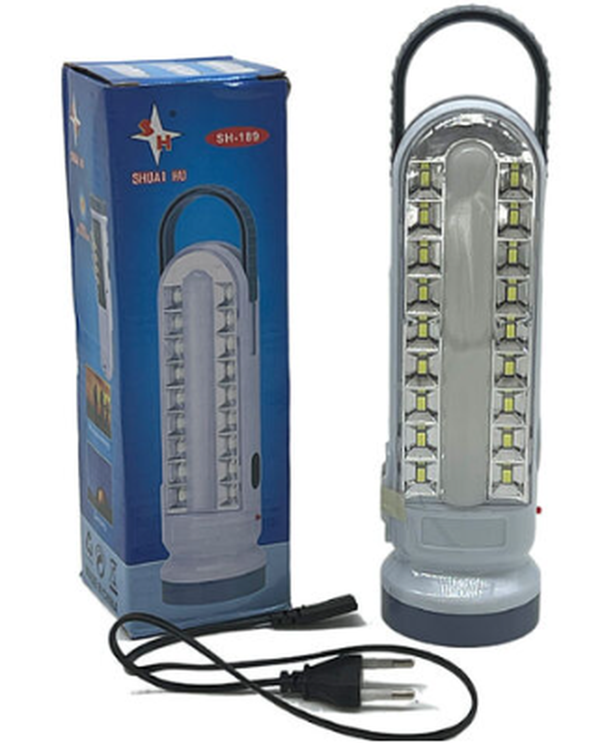Lampara de Emergencia Recargable con Panel Solar 20 LEDS-0